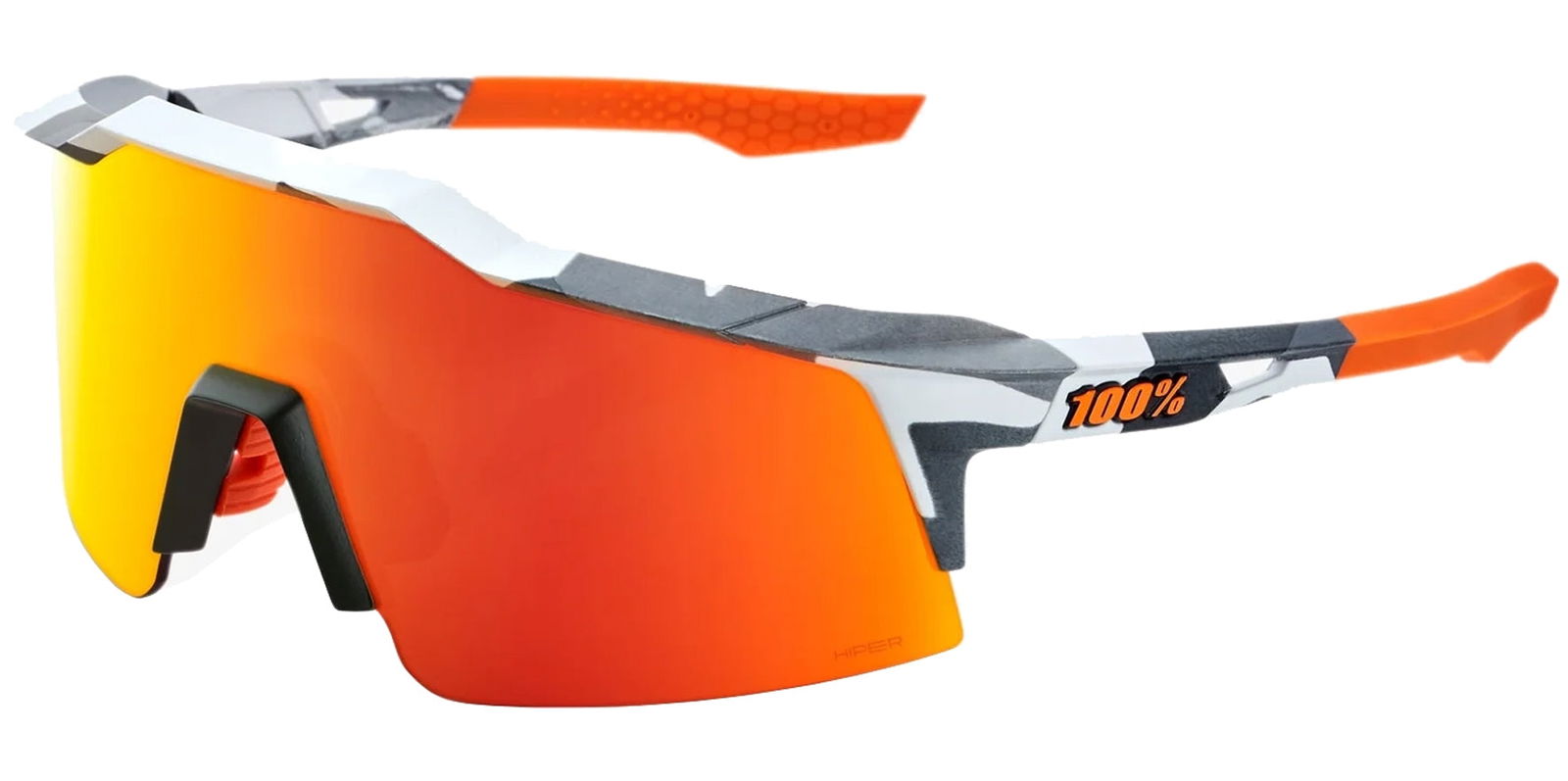 100% Speedcraft SL HiPER Semi-Rimless Shield Wrap w/ Bonus Lens - Eyedictive