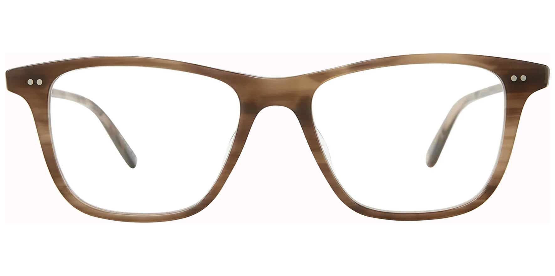 Garrett Leight Hayes Square Eyeglasses w/ Rivet Detailing