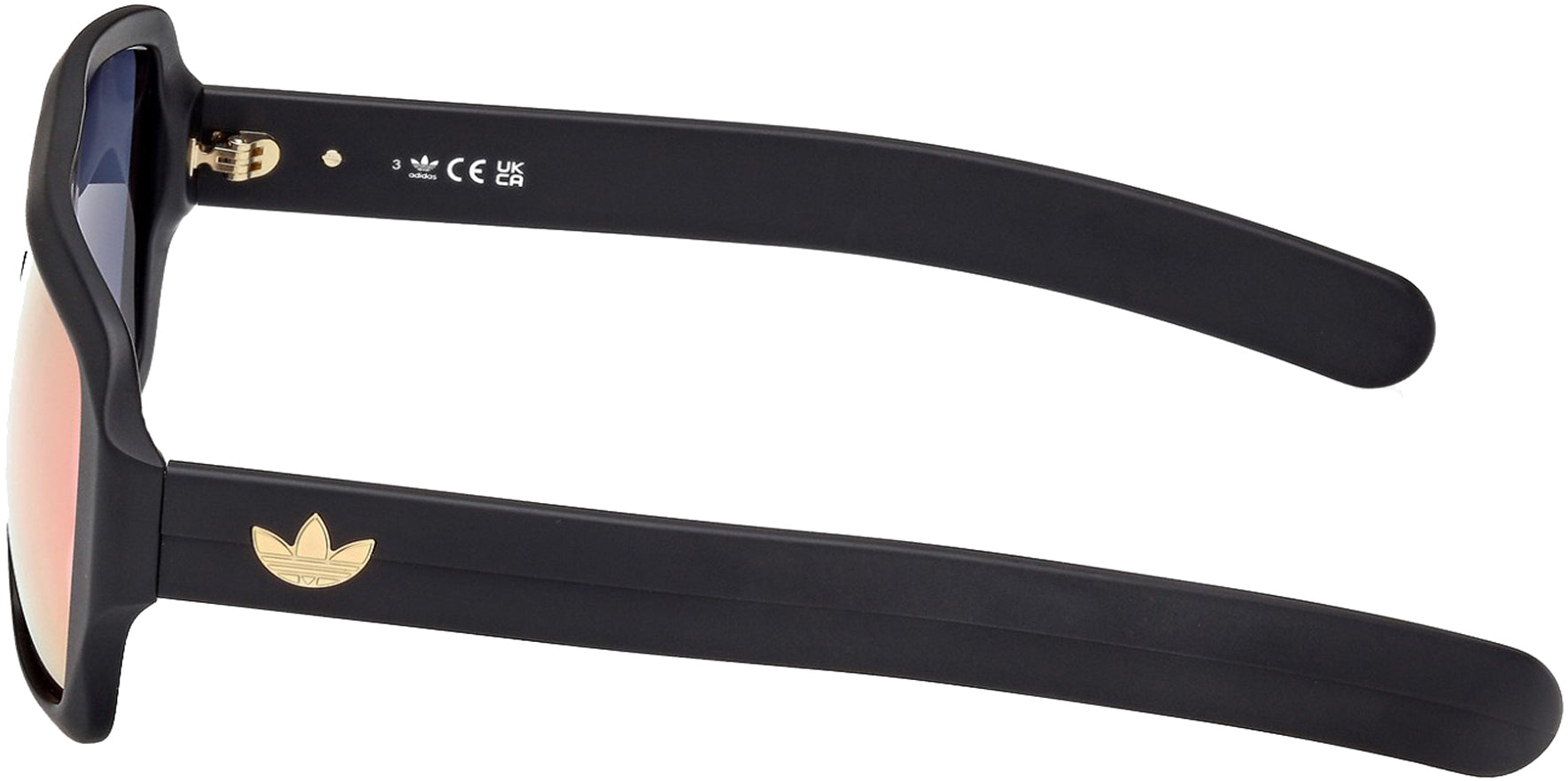 Adidas Matte Black Oversized Pilot w/ Mirror Lens