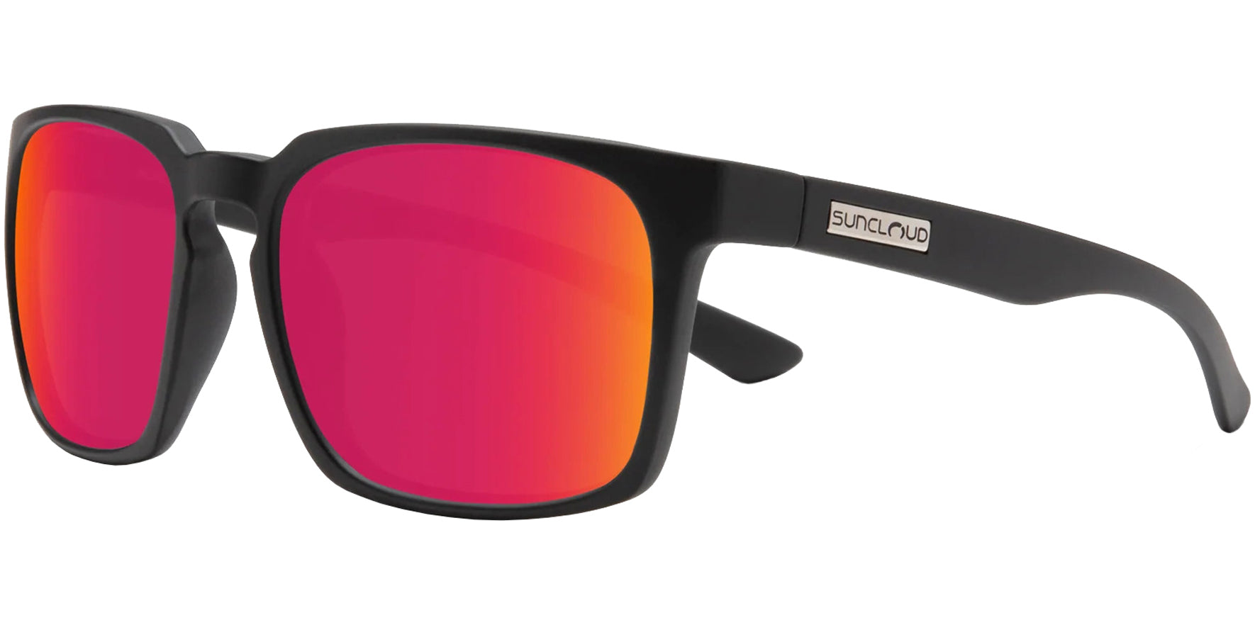 Suncloud Hundo Polarized Black Square w/ Mirror Lens