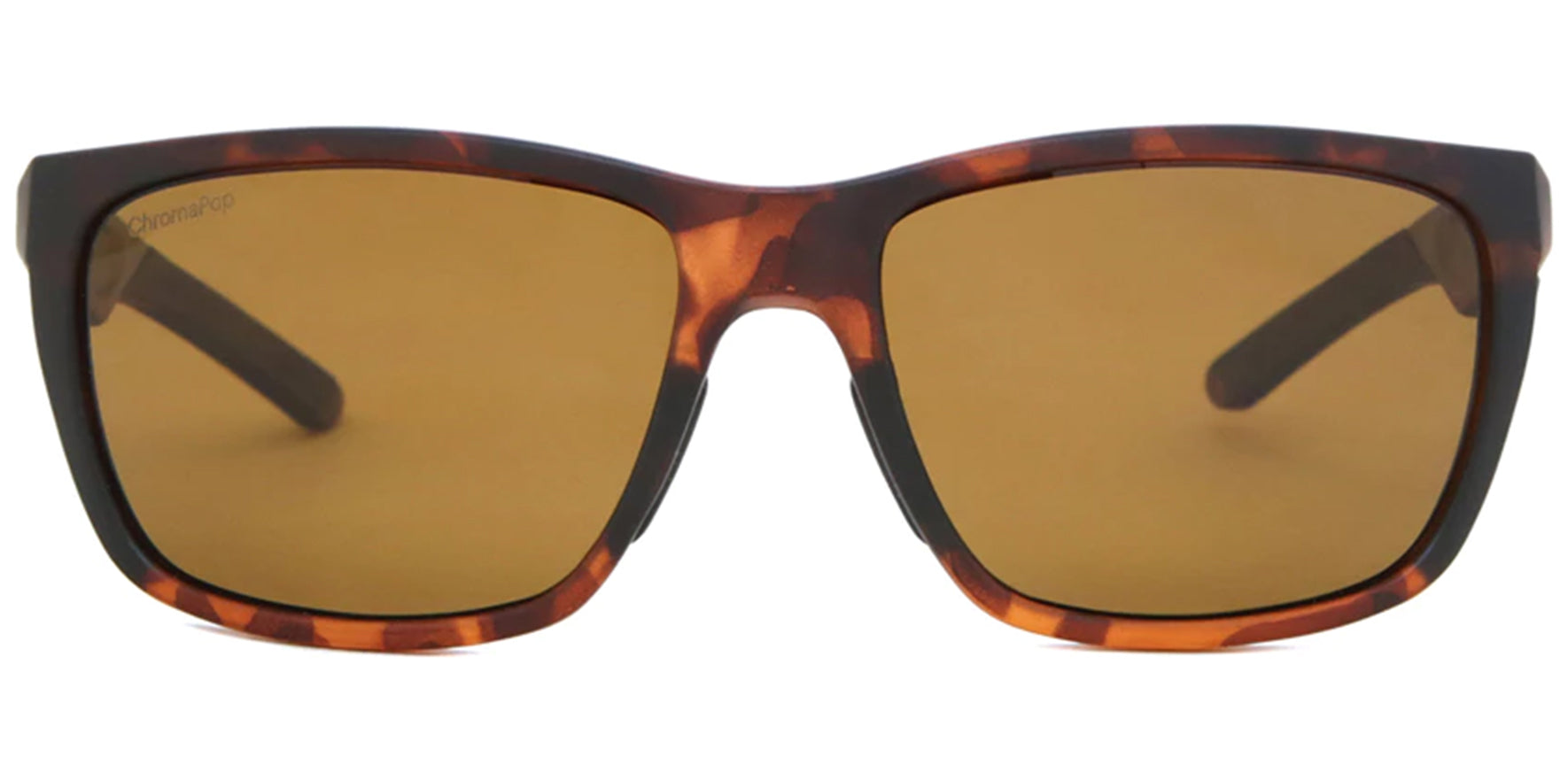 Smith Longfin ChromaPop Polarized Matte Tortoise Rectangle w/ Glass Lens