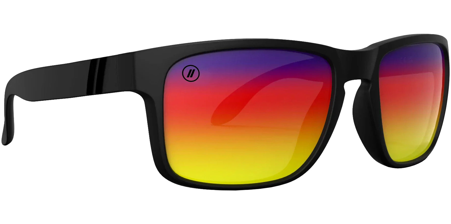 Blenders Canyon Red Tundra Polarized Matte Black Wrap w/ Mirror Lens