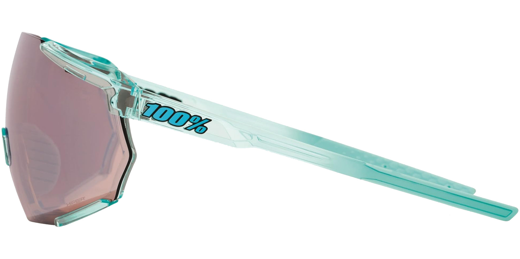 100% Racetrap 3.0 Translucent Mint Shield Wrap w/ Mirror Lens