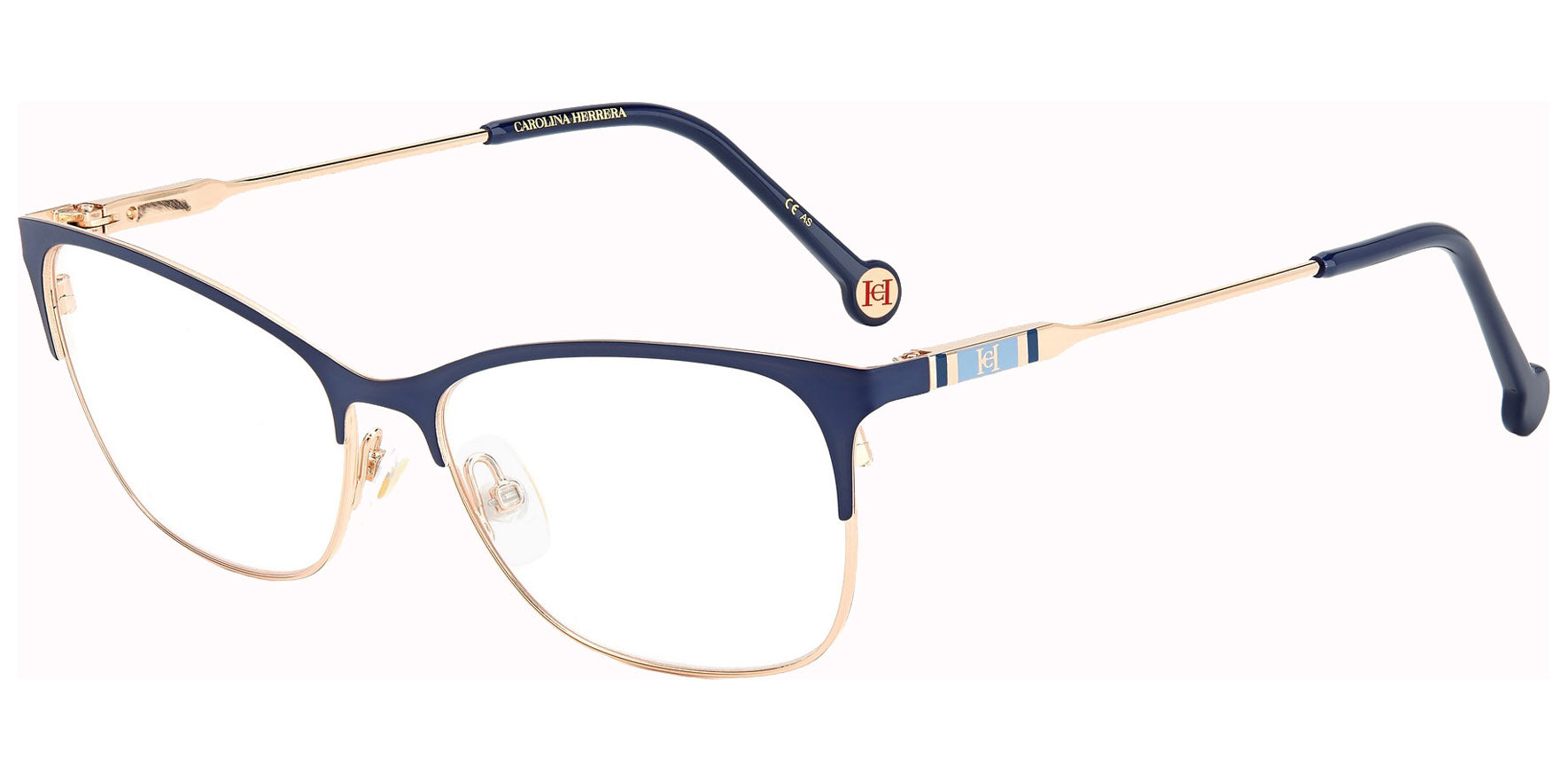 Carolina Herrera Browline Cat Eye Eyeglasses