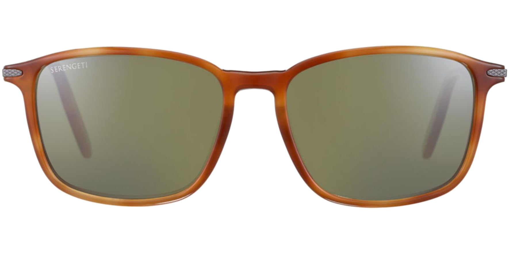Serengeti Lenwood Polarized Shiny Caramel Rectangle W/ Mineral Lens - Eyedictive