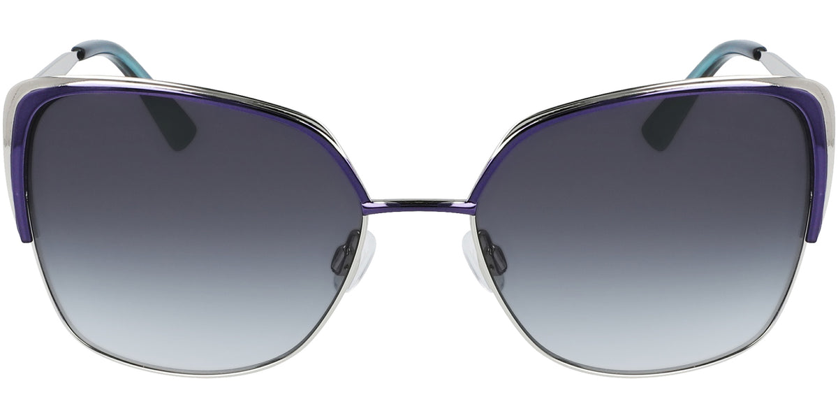 Anne Klein Brow-Line Cat-Eye w/ Gradient Lens