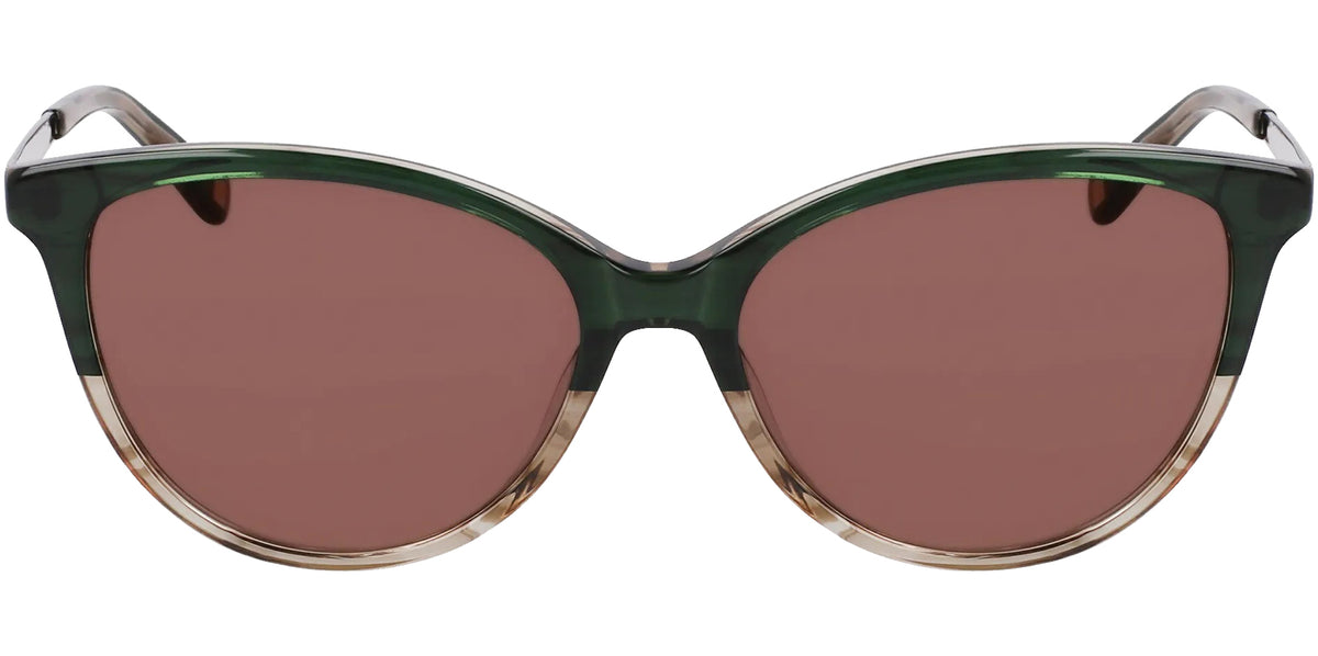 Anne Klein Cat-Eye w/ Patterned Metal Temples