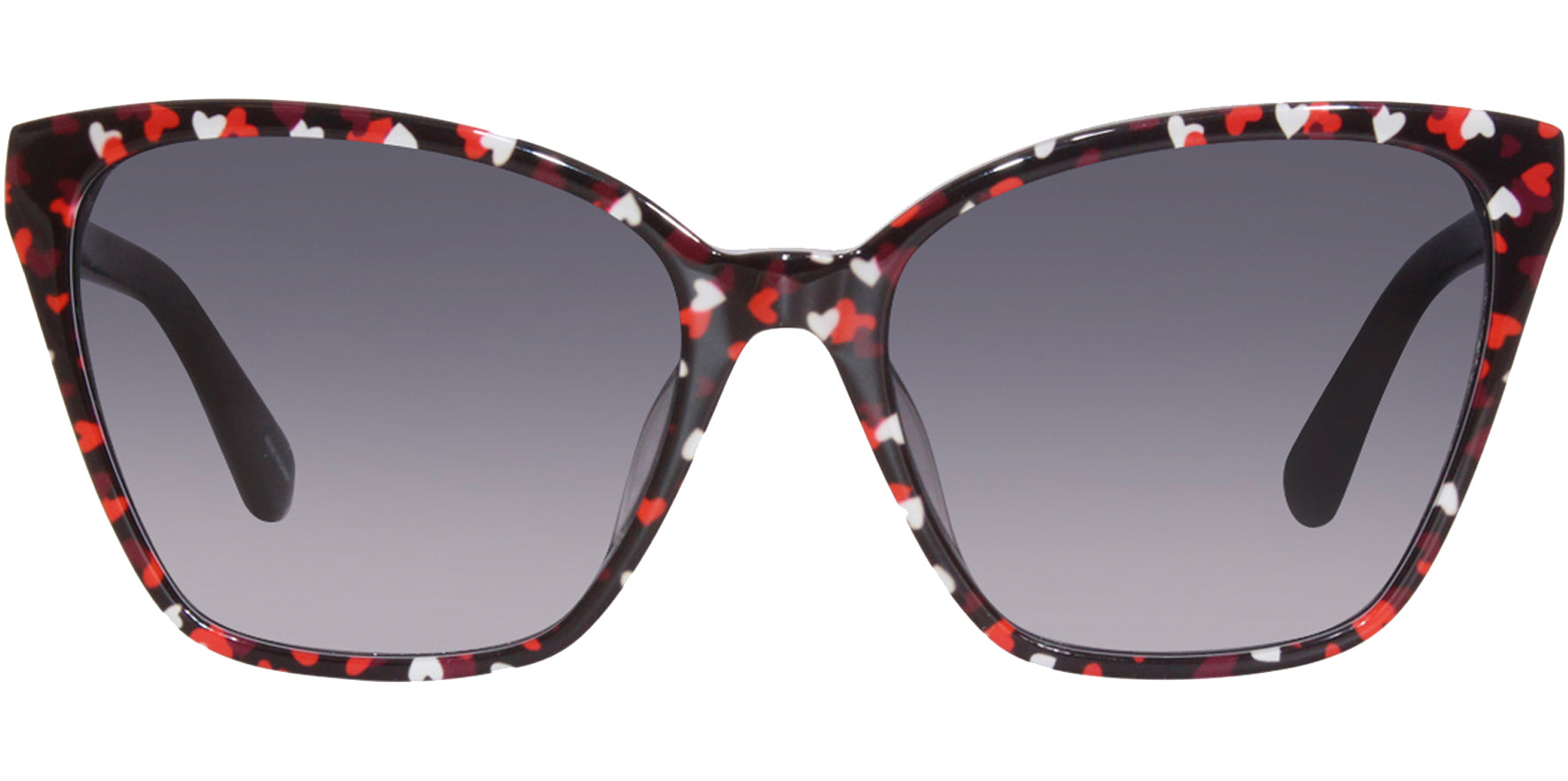 Kate Spade Amiyah Black/Red Pattern Cat-Eye - Eyedictive