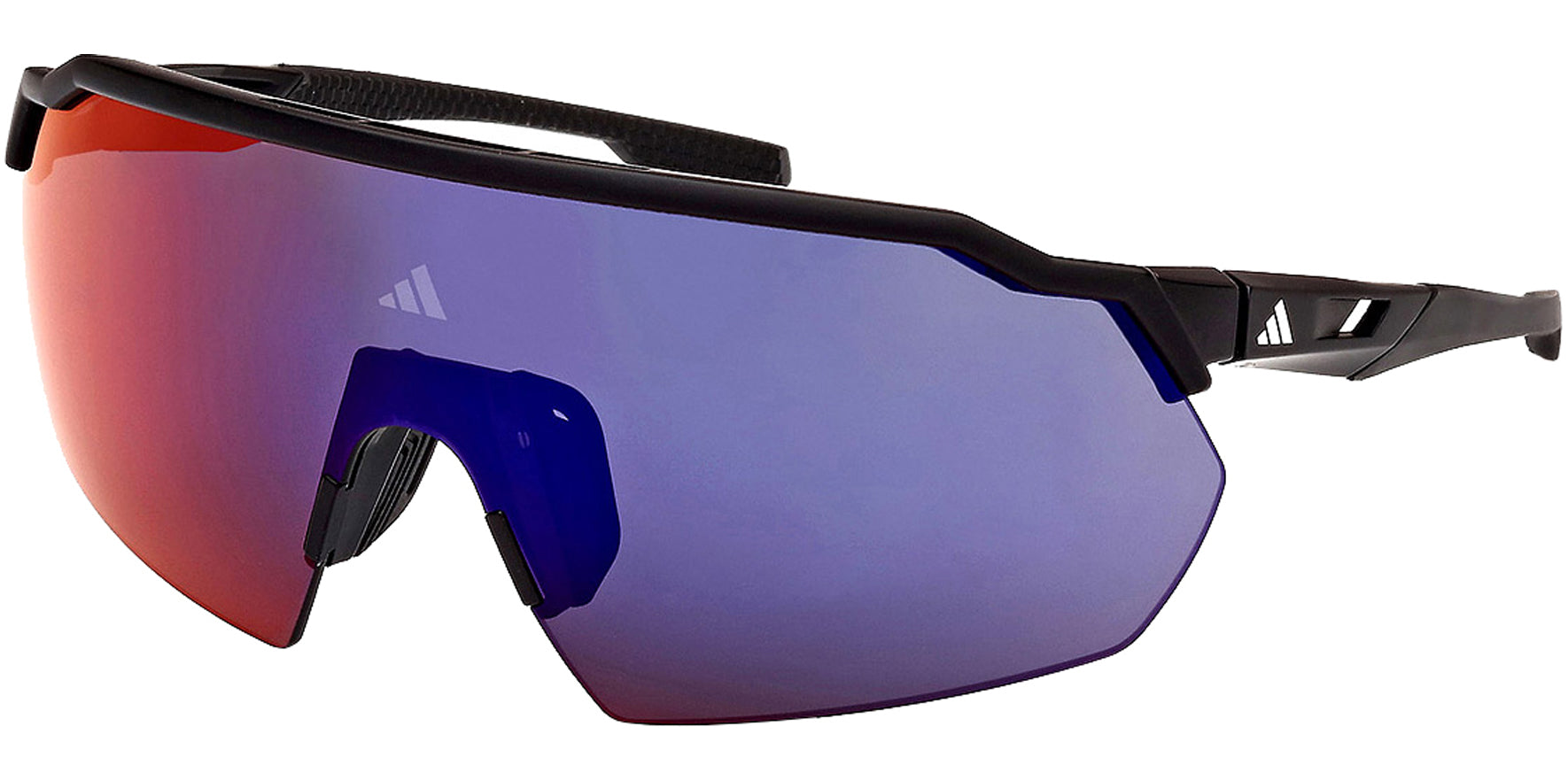 Adidas Matte Black Shield Sport w/ Mirror Lens