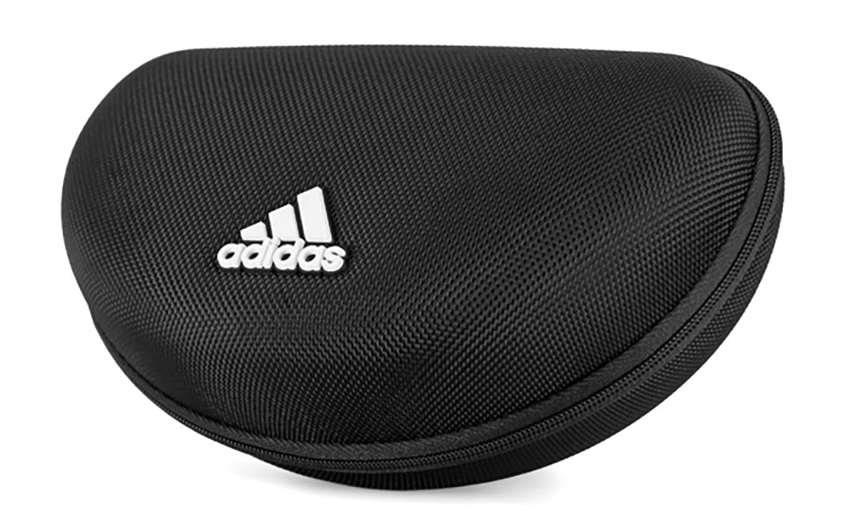 Adidas Shiny Black Semi-Rimless Sport Shield w/ Bonus Lens - Eyedictive