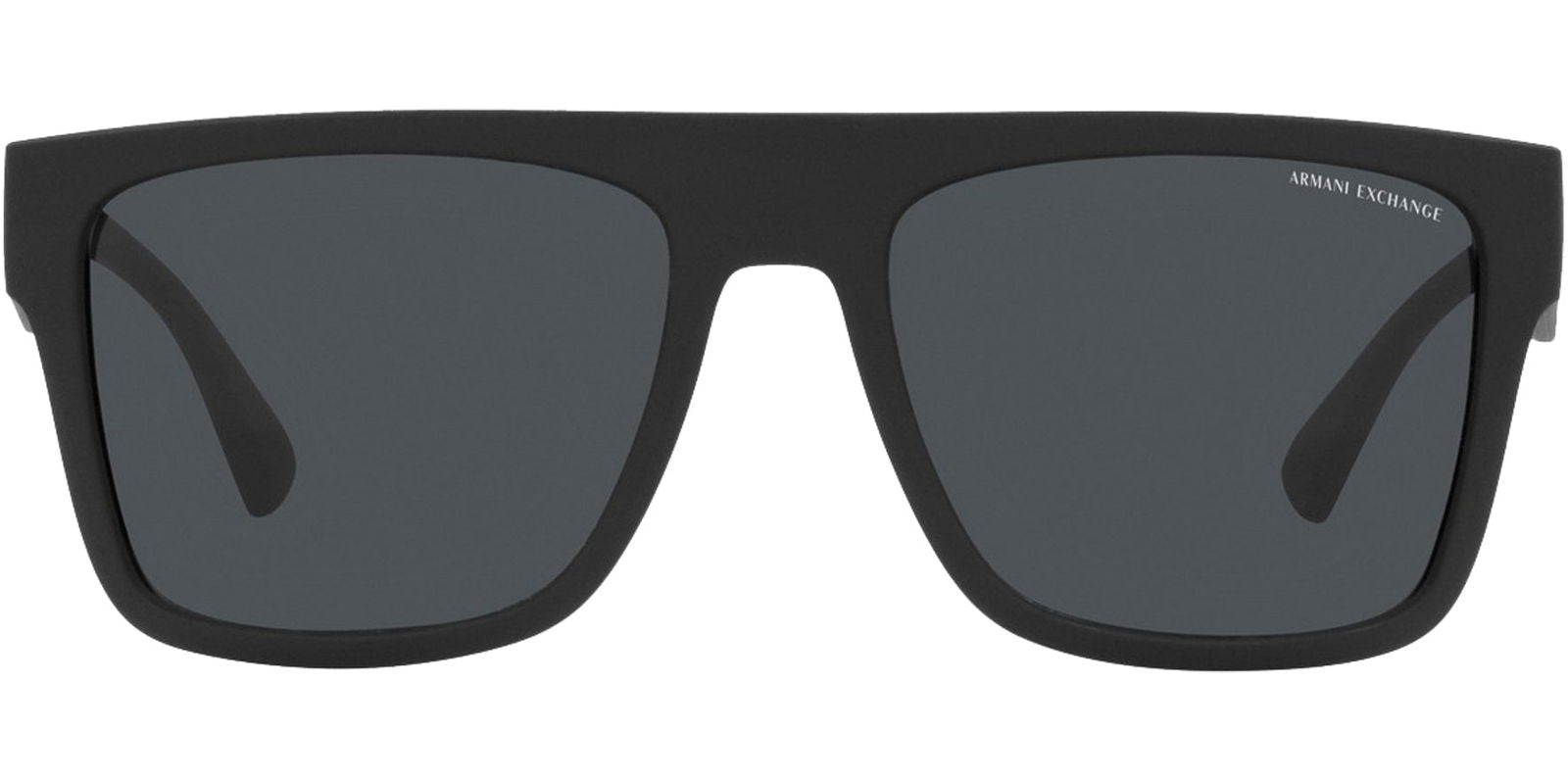 Armani Exchange Matt Black Flat-Top Square - - Eyedictive