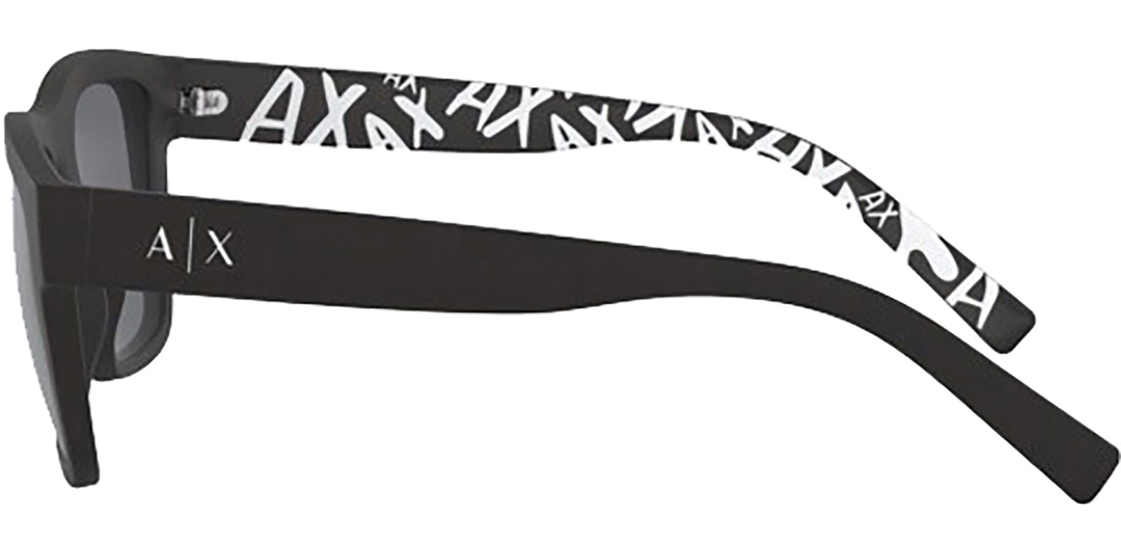 Armani Exchange Matte Black Soft Square - - Eyedictive