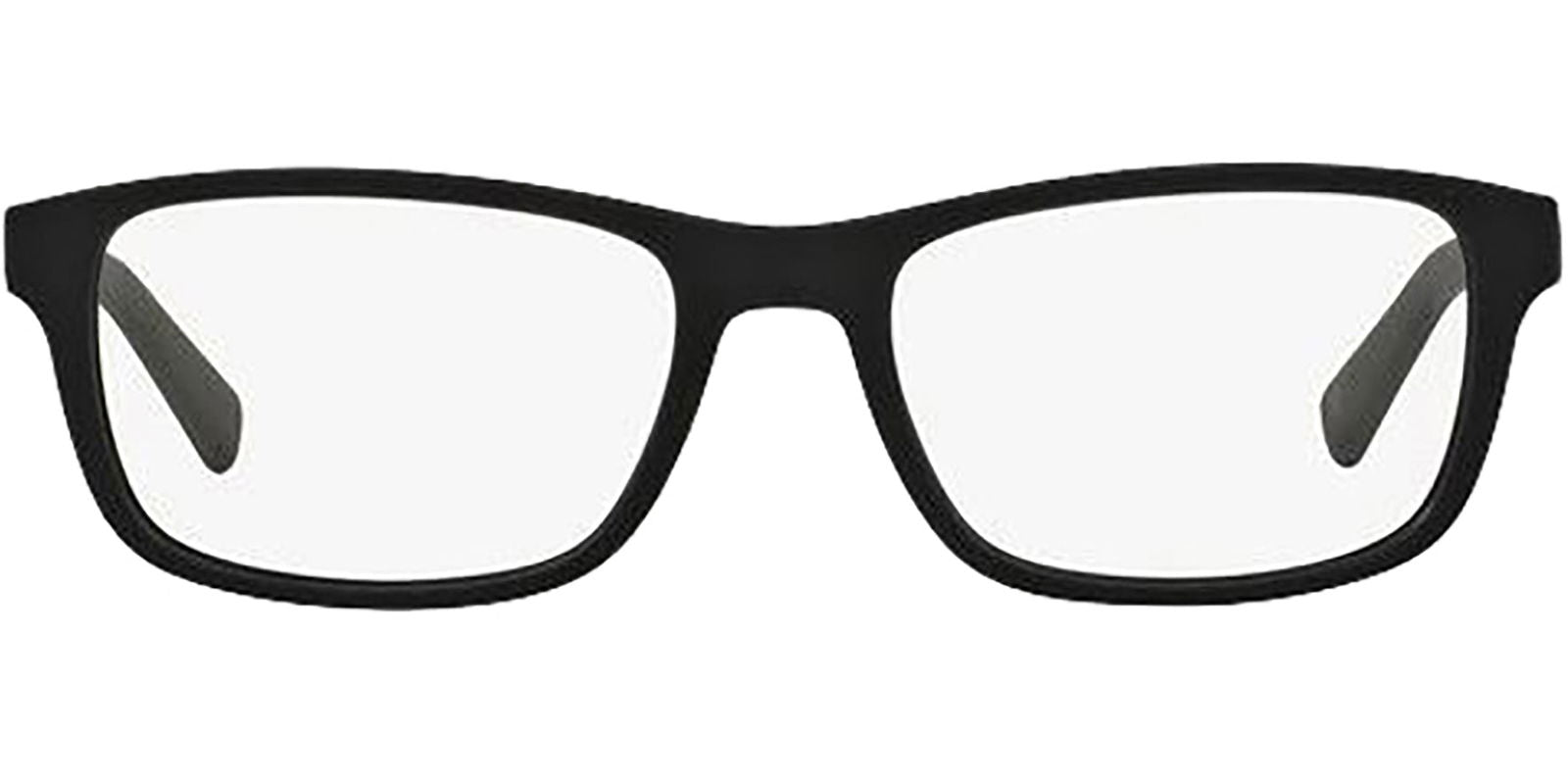 Armani Exchange Matte Blue Rectangular Eyeglass Frames - - Eyedictive