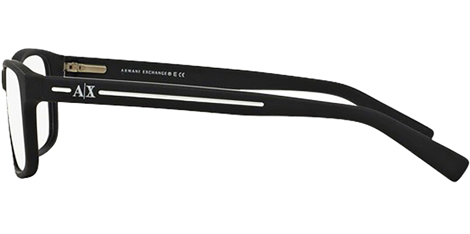 Armani Exchange Matte Blue Rectangular Eyeglass Frames - - Eyedictive