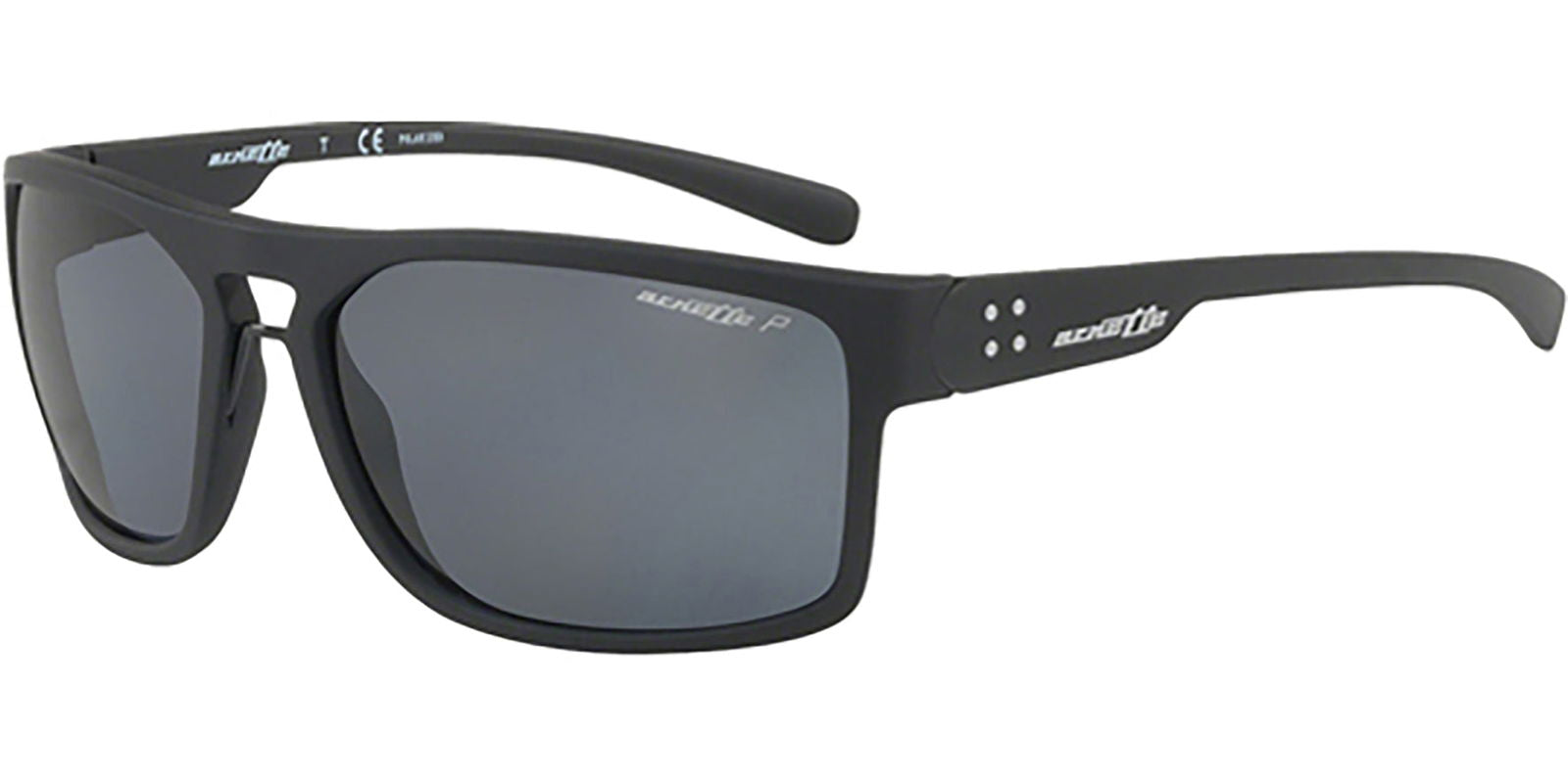 Arnette Brapp Polarized Matte Black Square Sport - - Eyedictive