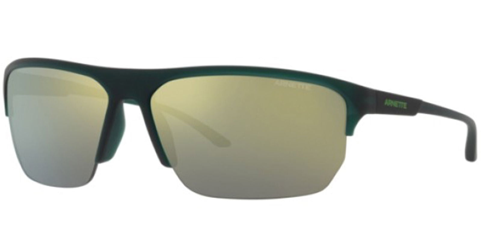 Arnette Dean II Matte Green Semi-Rimless Wrap w/ Bonus Lens - - Eyedictive