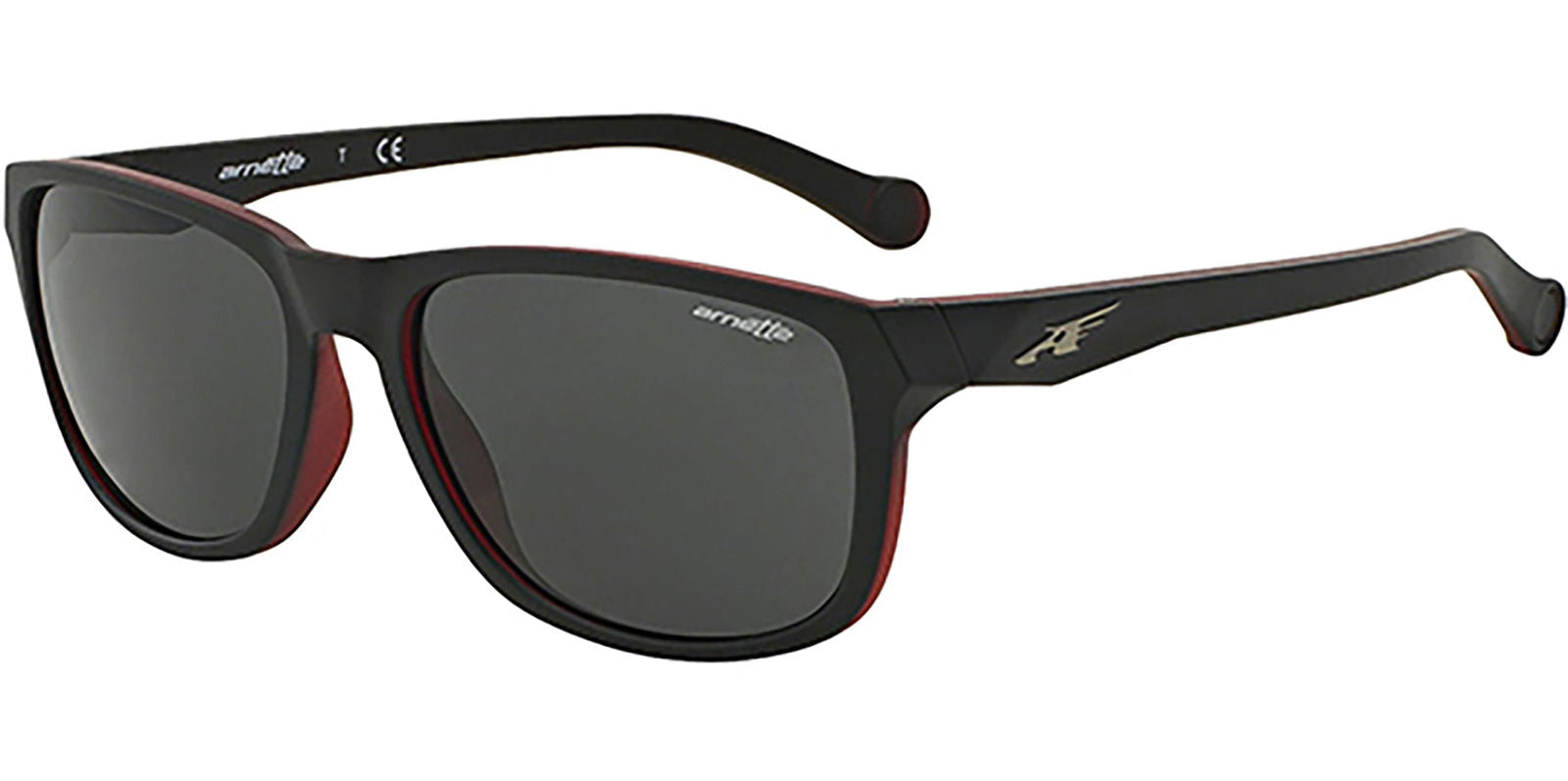 Arnette Straight Cut Matte Black On Opal Red - - Eyedictive