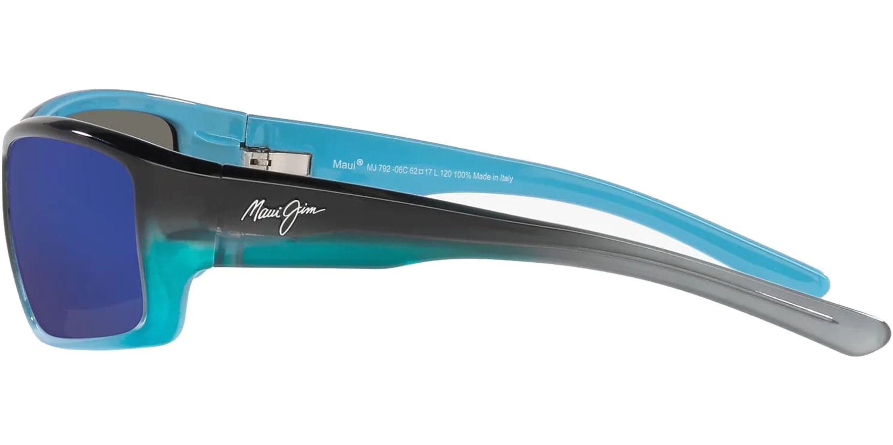 Maui Jim Barrier Reef Polarized Blue w/ Turquoise Wrap - Eyedictive