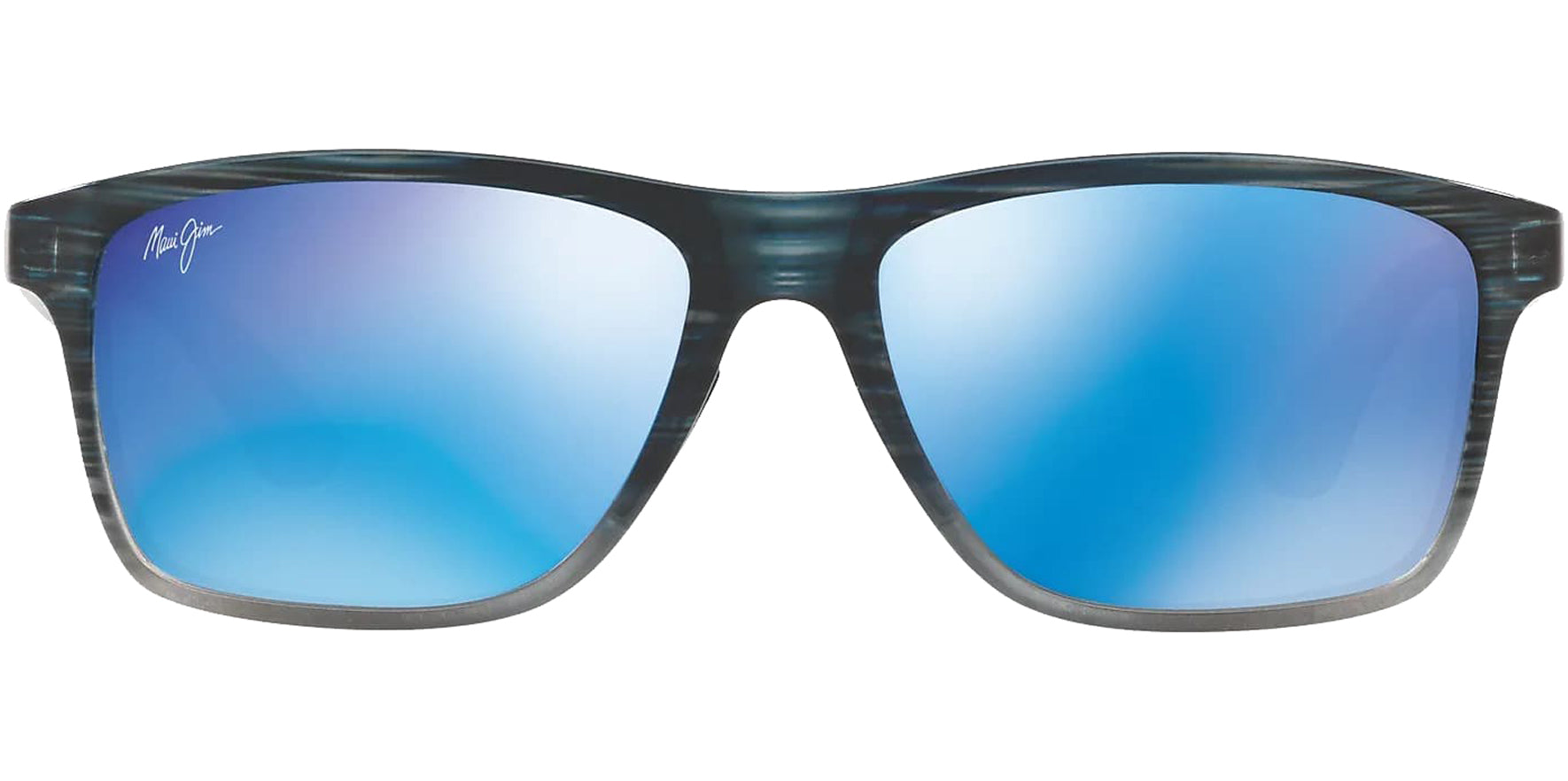 Maui Jim Onshore Polarized Blue-Black Stripe Square Sport - Eyedictive