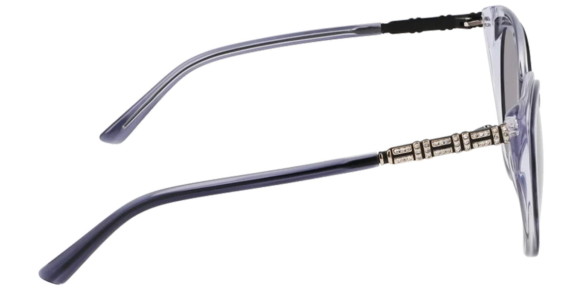 Bebe Round Cat-Eye w/ Stone Encrusted Temples