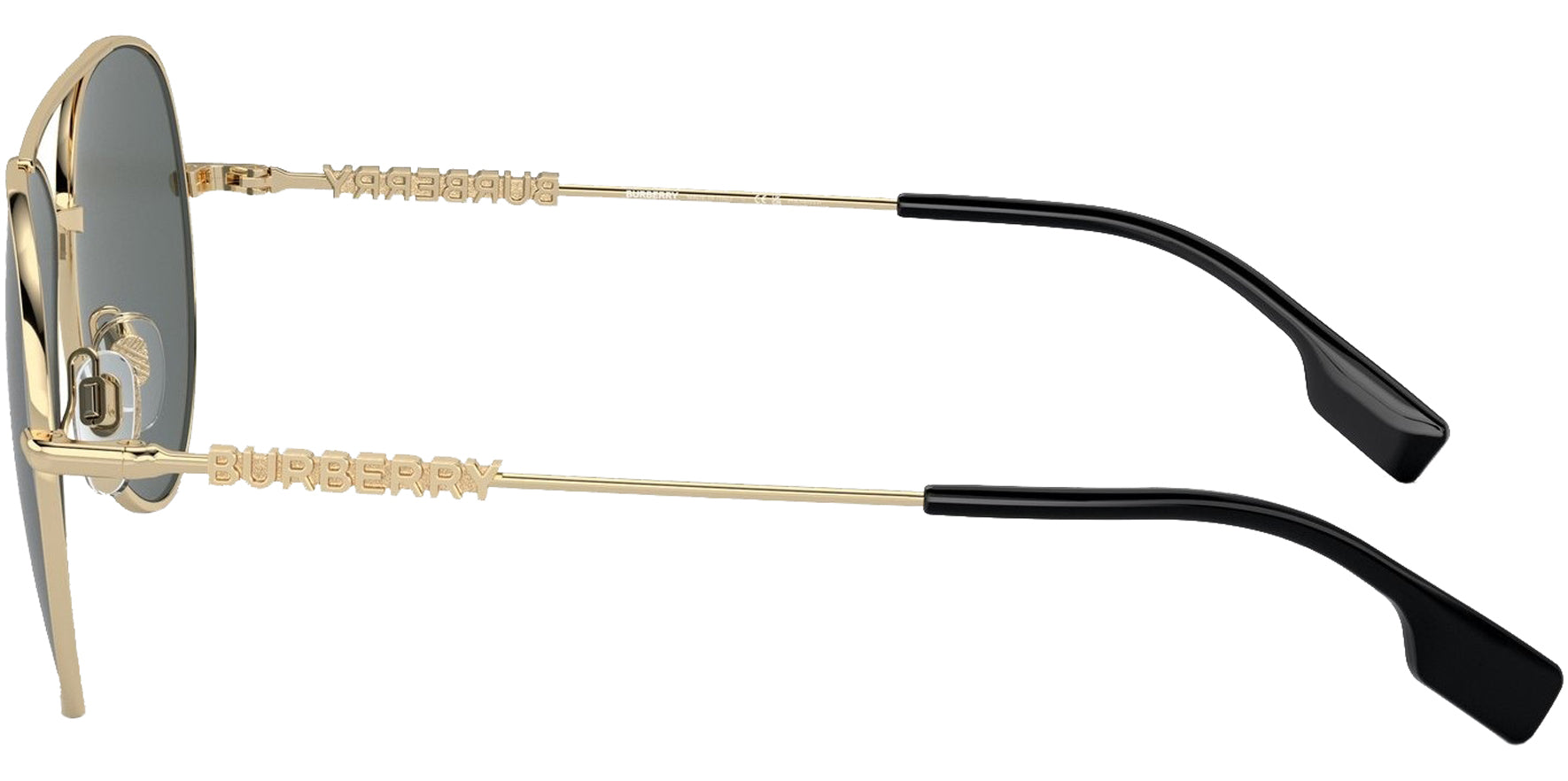 Burberry Light Gold-Tone Classic Aviator