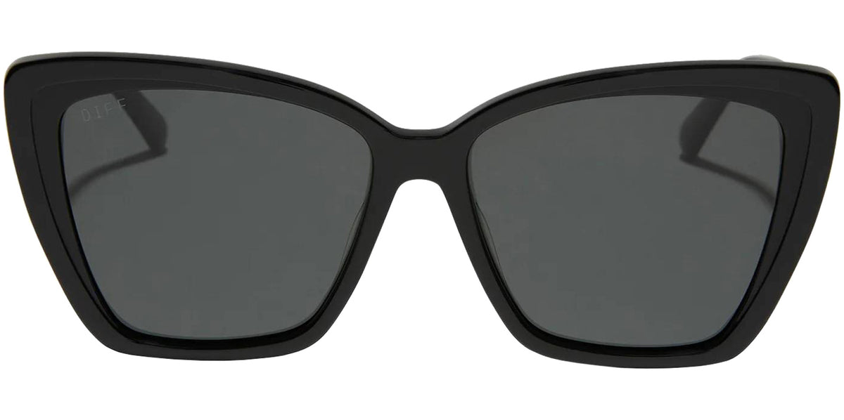 Diff Becky II Polarized Oversized Cat-Eye w/ Coated Temple Tips