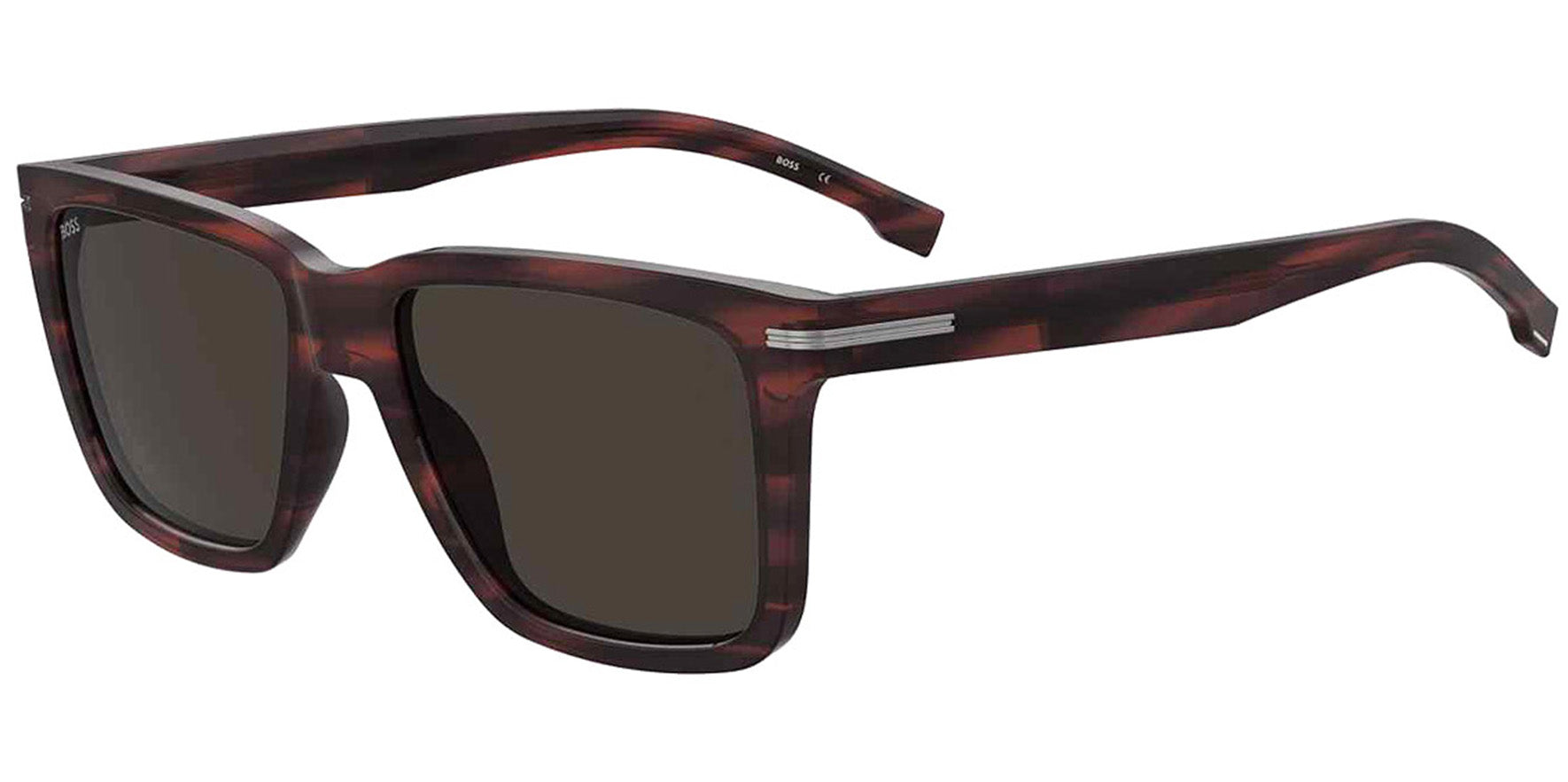 Hugo Boss Brown Horn Soft Square