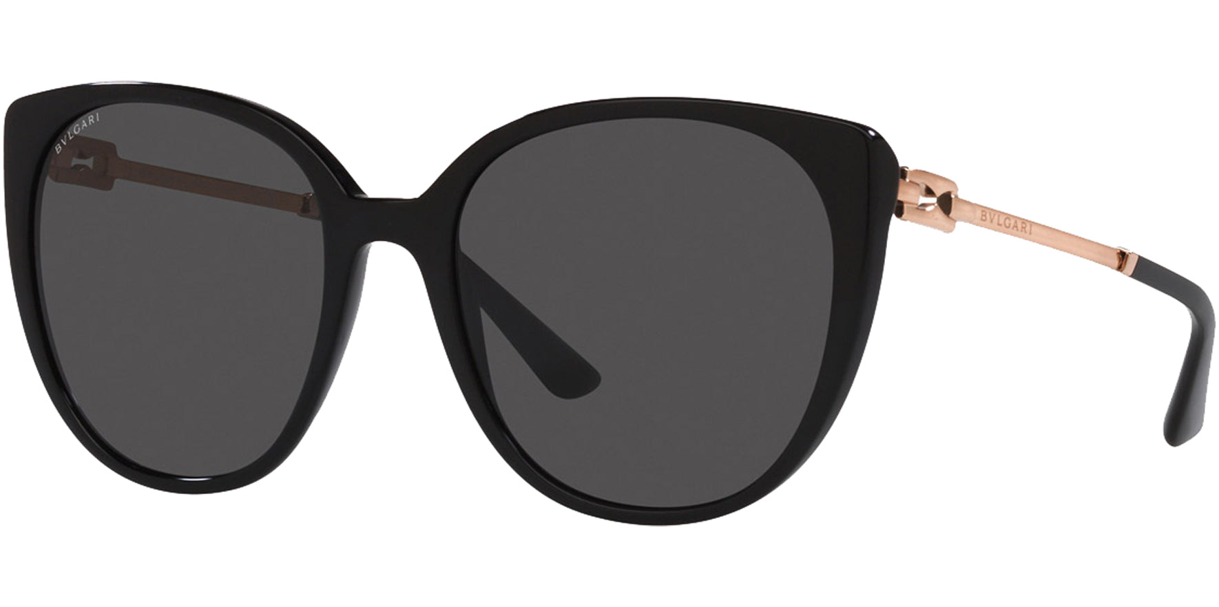 Bvlgari Black Rounded Cat Eye