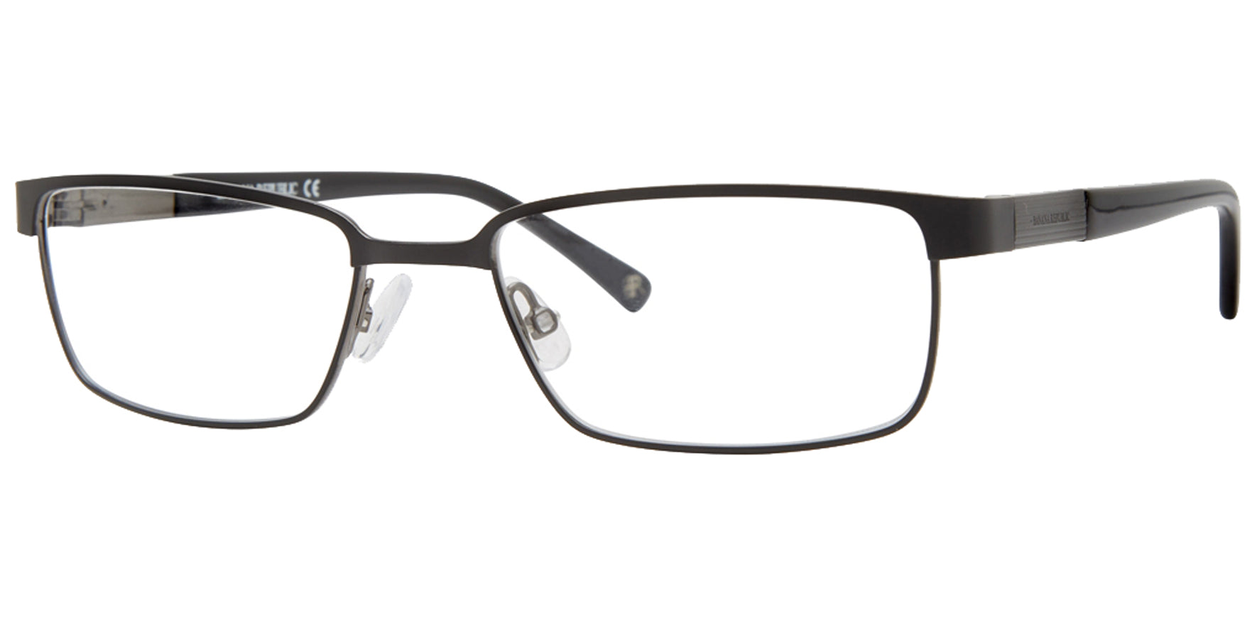 Banana Republic Ruthenium Matte Black Rectangle Eyeglass Frames w/ Flex Hinges