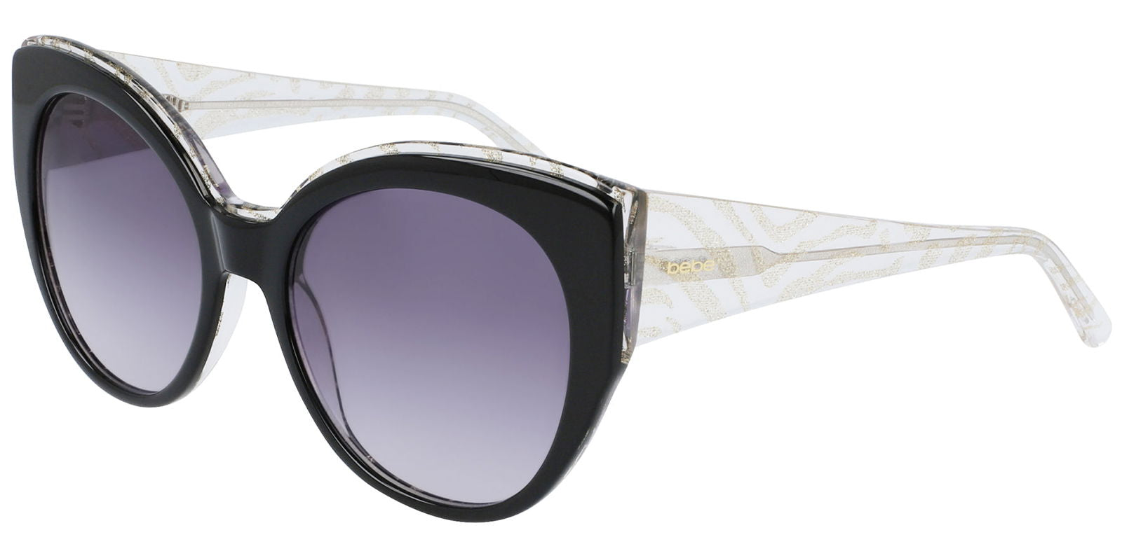 Bebe Jet Round Cat-Eye w/ Gradient Lens - - Eyedictive