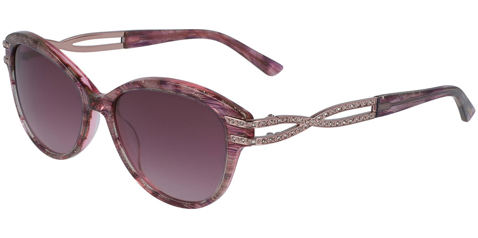 Bebe Oval Cat-Eye w/ Swarovski Crystal Details - - Eyedictive