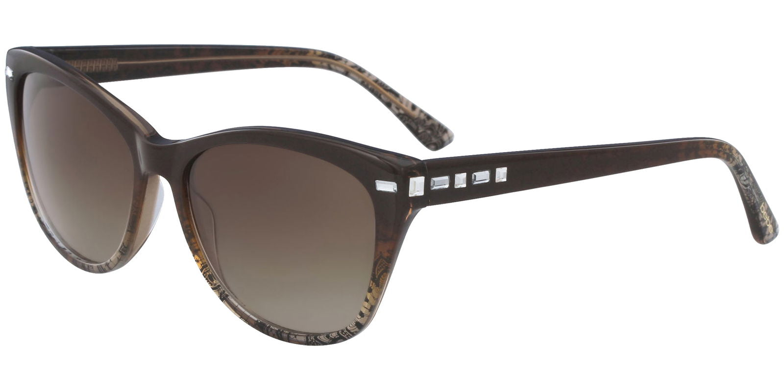 Bebe Winner Cat Eye w/ Gradient Lens & Swarovski Crystals - - Eyedictive