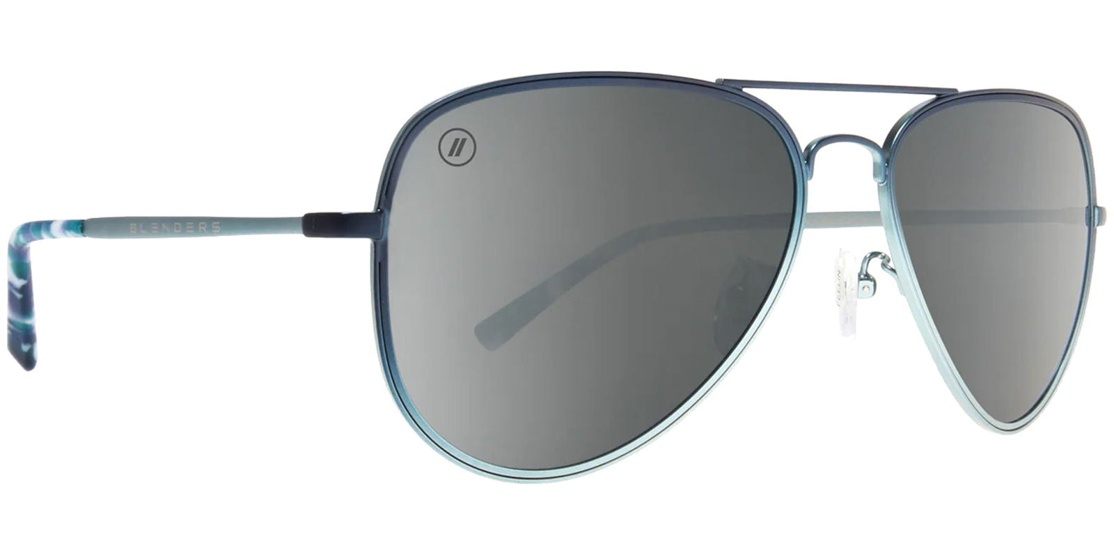 Blenders Eyewear A Series Polarized Matte Classic Aviator w/ Mirrored Lens - - Eyedictive