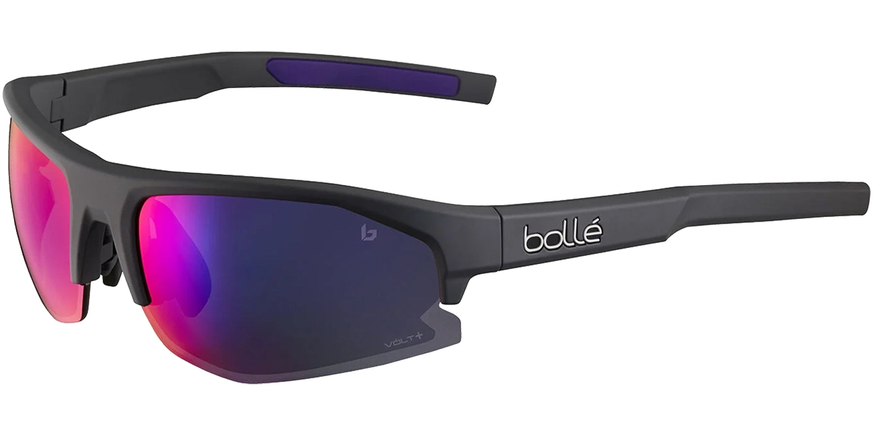Bolle Bolt 2.0 S Matte Grey Semi-Rimless Wrap