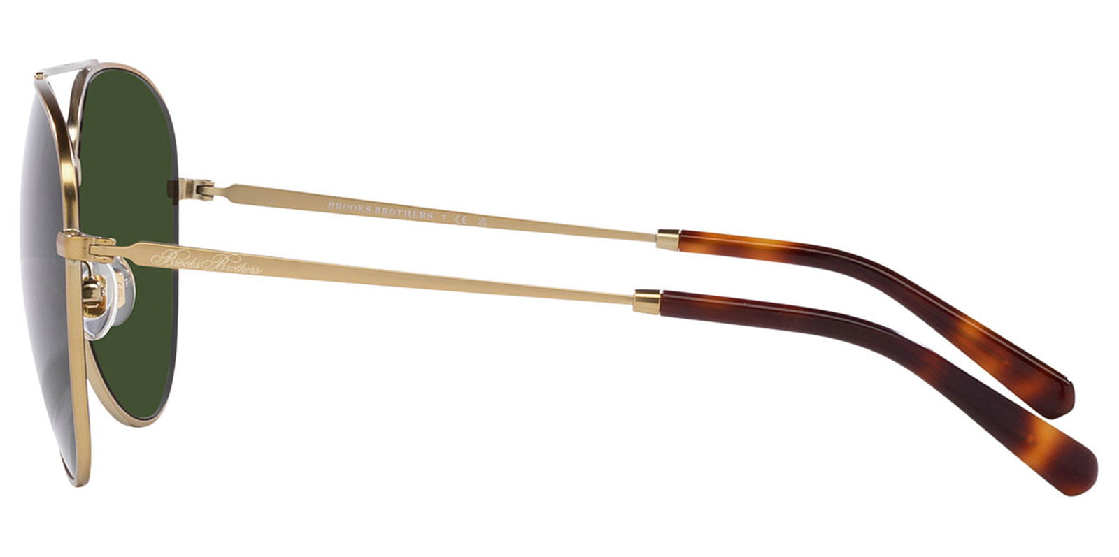 Brooks Brothers Satin Gold Aviator - - Eyedictive