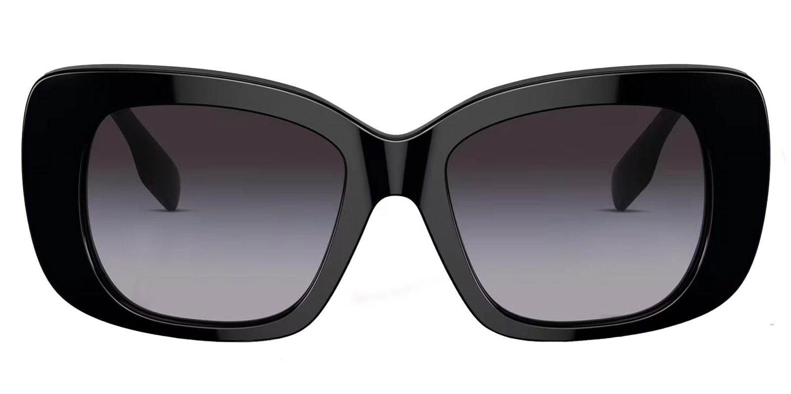 Burberry Black Oversize Mod Oval w/ Gradient Lens - - Eyedictive