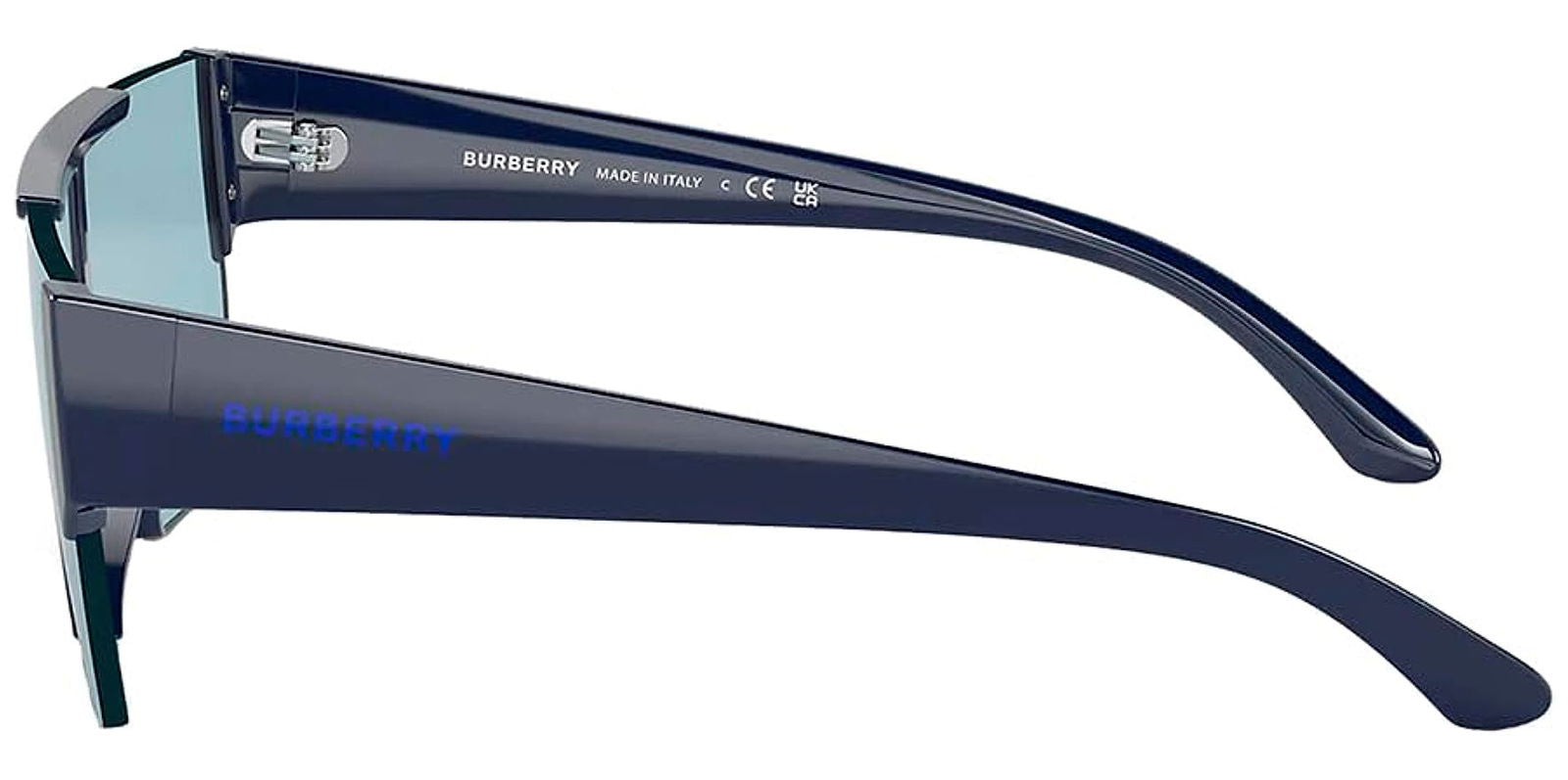 Burberry Blue Flat Top Shield - - Eyedictive