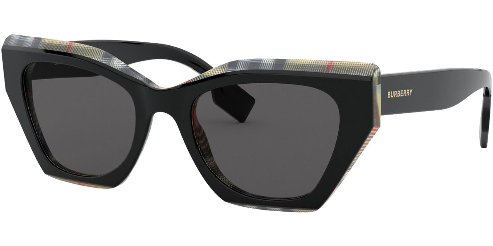 Burberry Cressy Black/Vintage Check Cat Eye - - Eyedictive