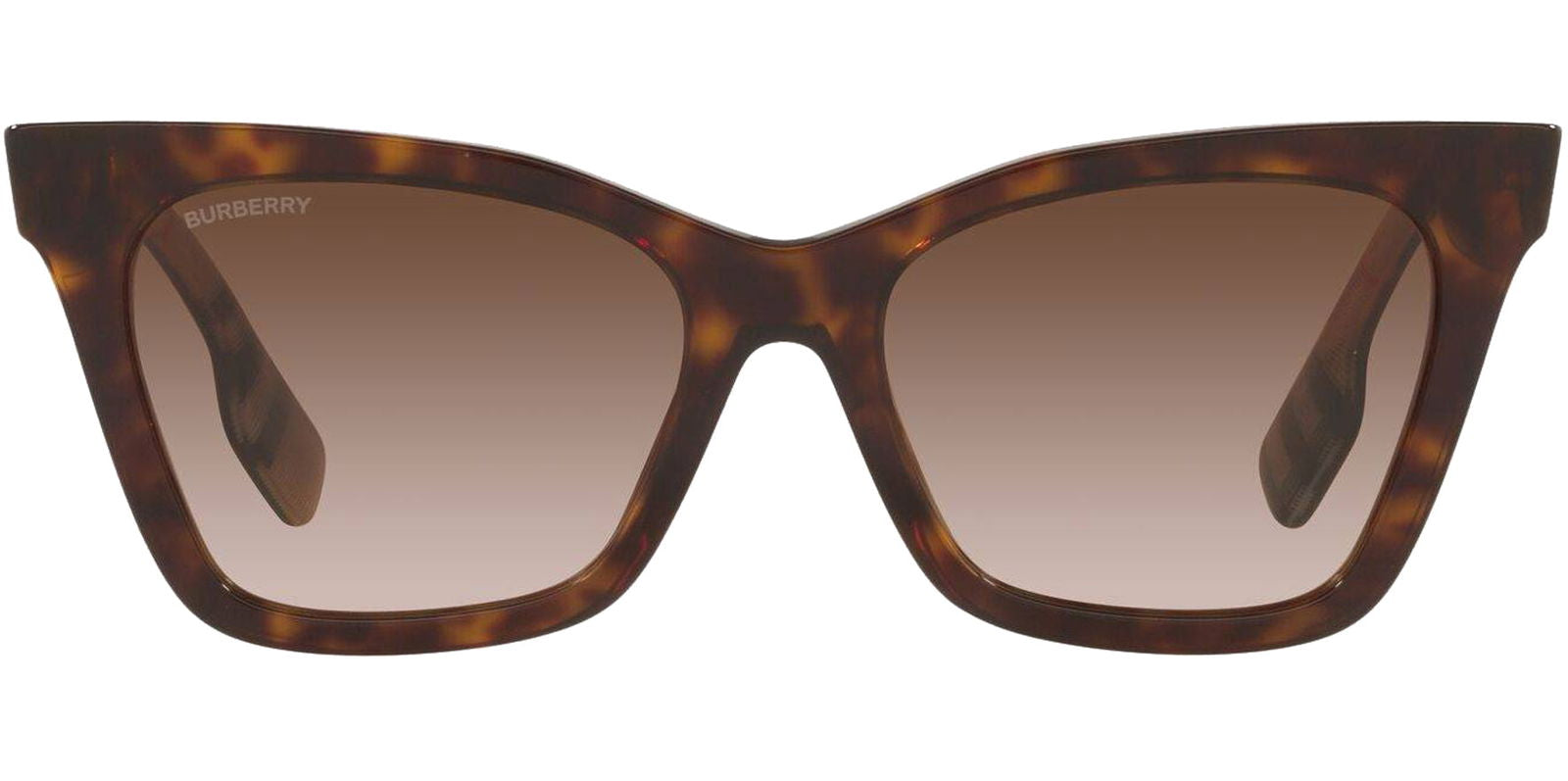 Burberry Elsa Dark Havana Cat Eye w/ Gradient Lens - - Eyedictive