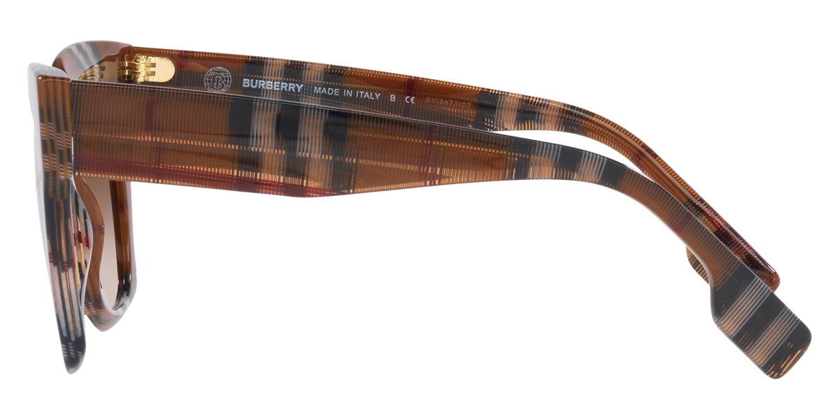 Burberry Kitty Check Brown Oversize Square - - Eyedictive
