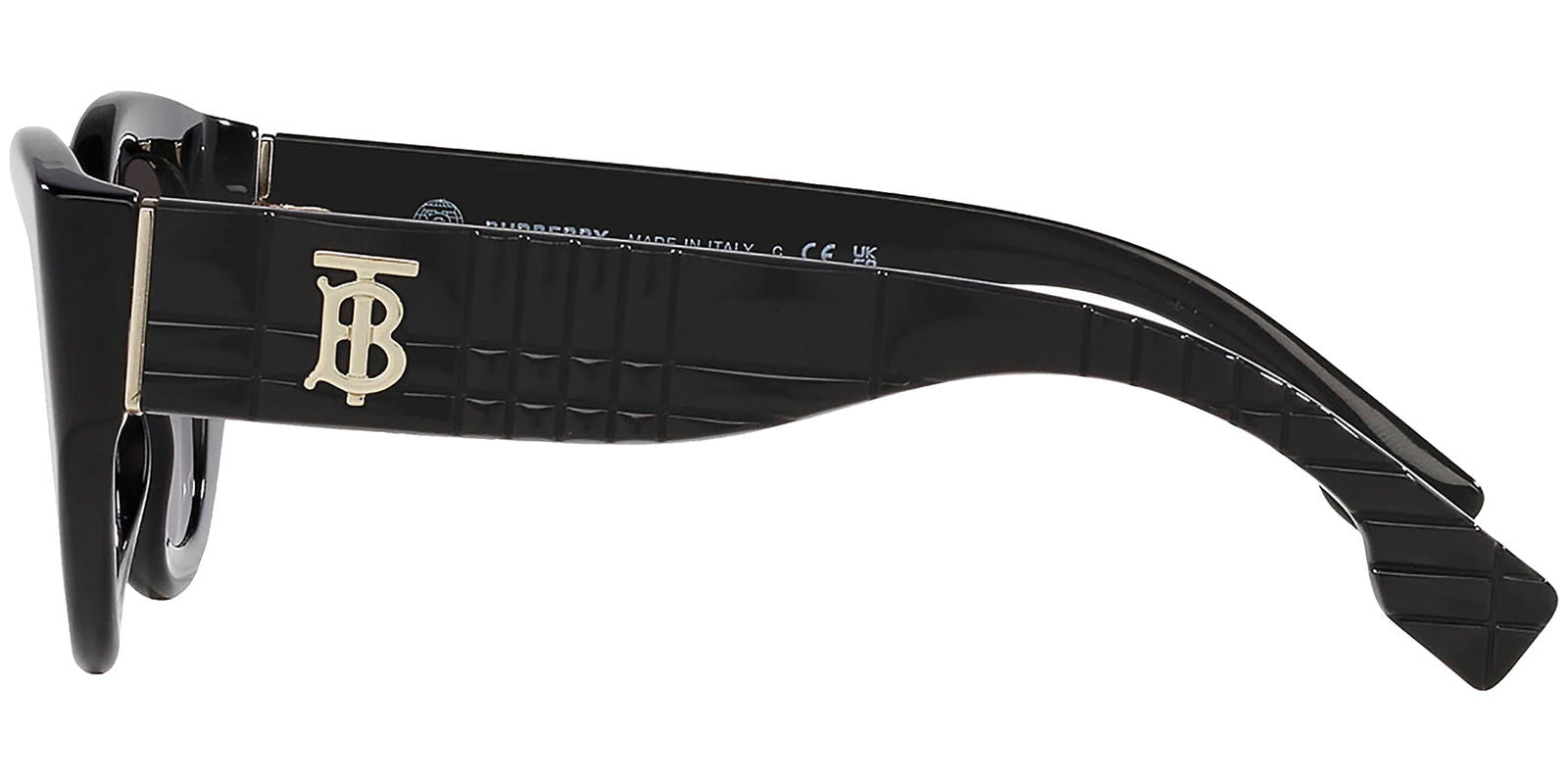 Burberry Meadow Black Rounded Cat Eye w/ Gradient Lens - - Eyedictive