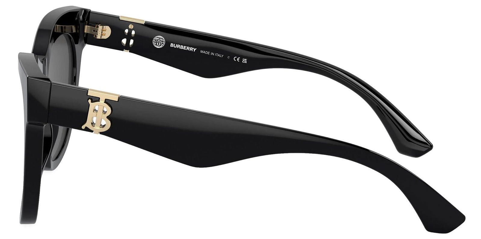 Burberry Oversized Black Cat-Eye w/ Monogram - - Eyedictive