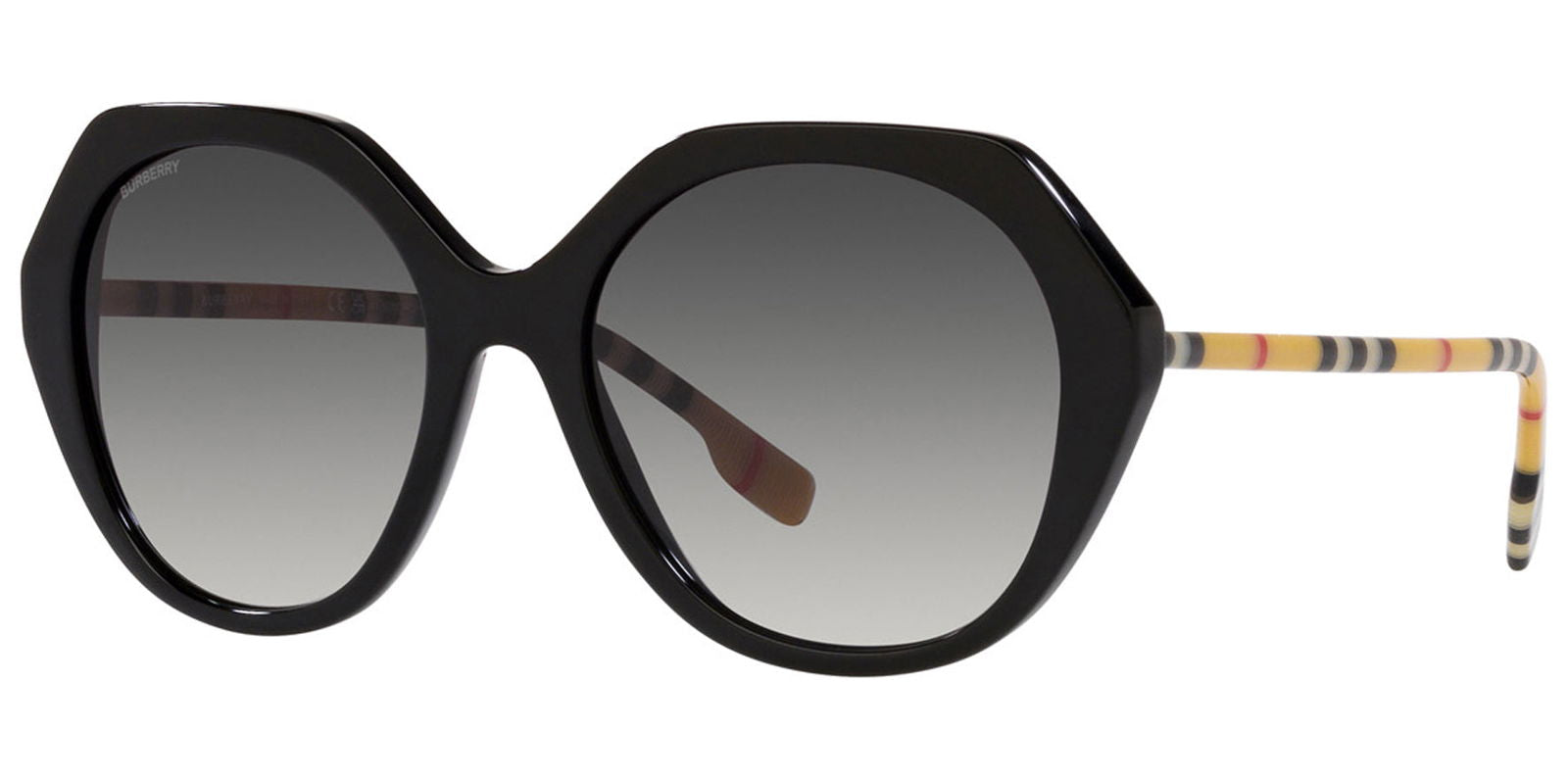 Burberry Vanessa Geometric w/ Slim Tartan Temples - - Eyedictive