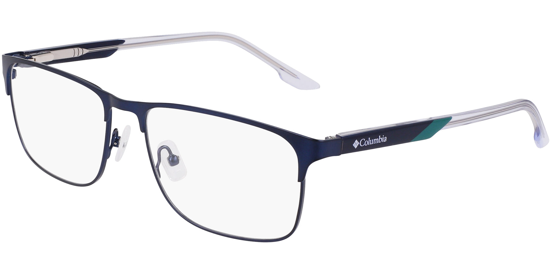 Columbia Slim Rectangle Eyeglasses w/ Spring Flex Hinges