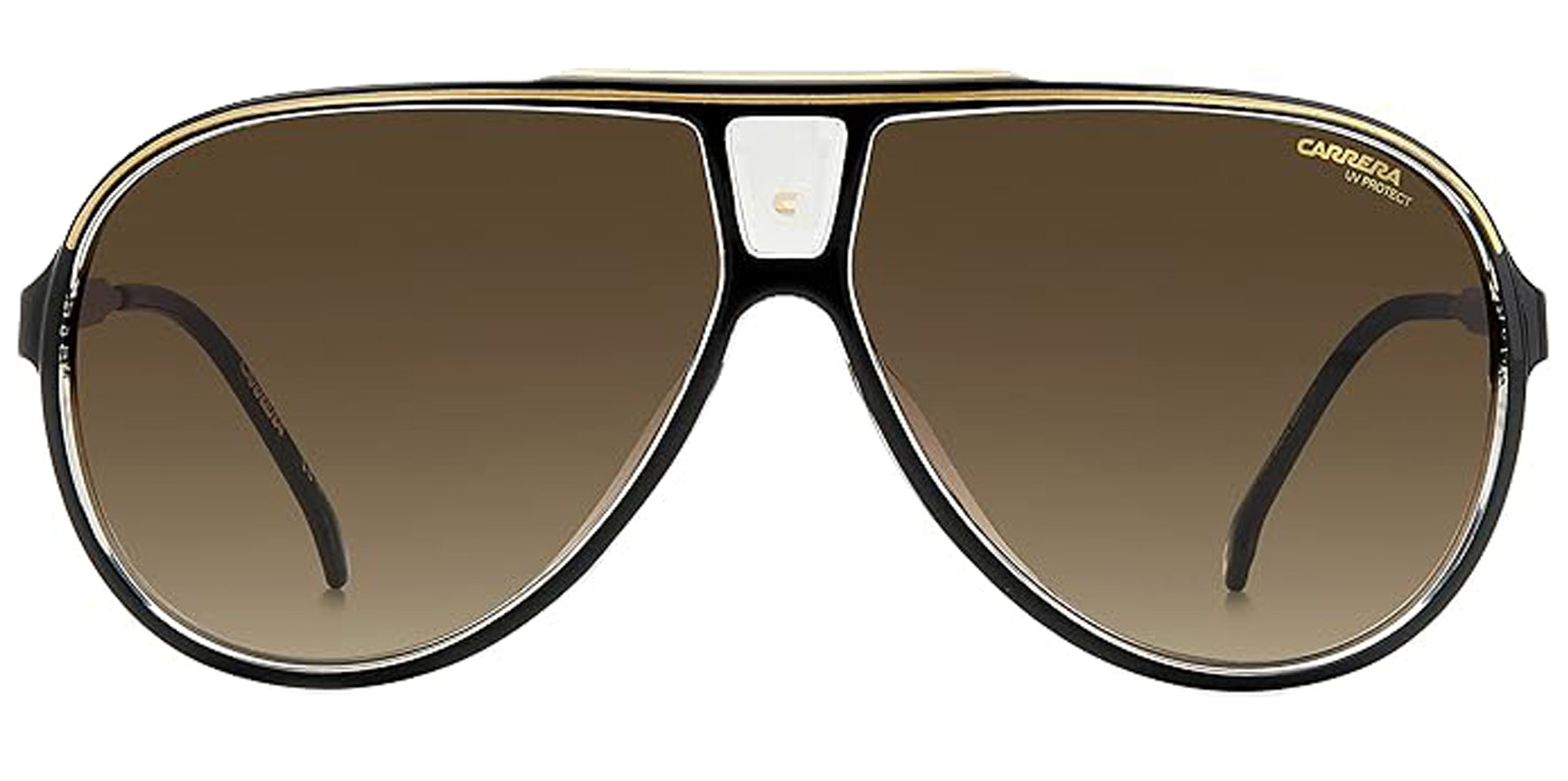 Carrera Black/Gold-Tone Aviator w/ Gradient Lens