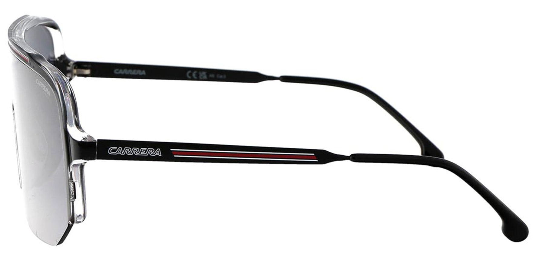 Carrera Oversized Half-Rim Shield w/ Gradient Lens