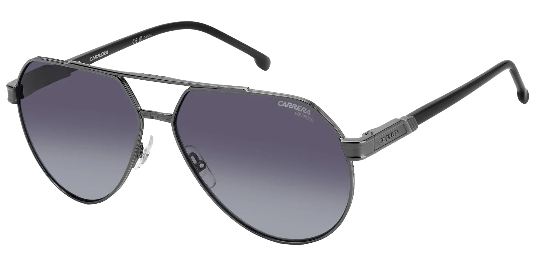 Carrera Polarized Metal Pilot w/ Gradient Lens