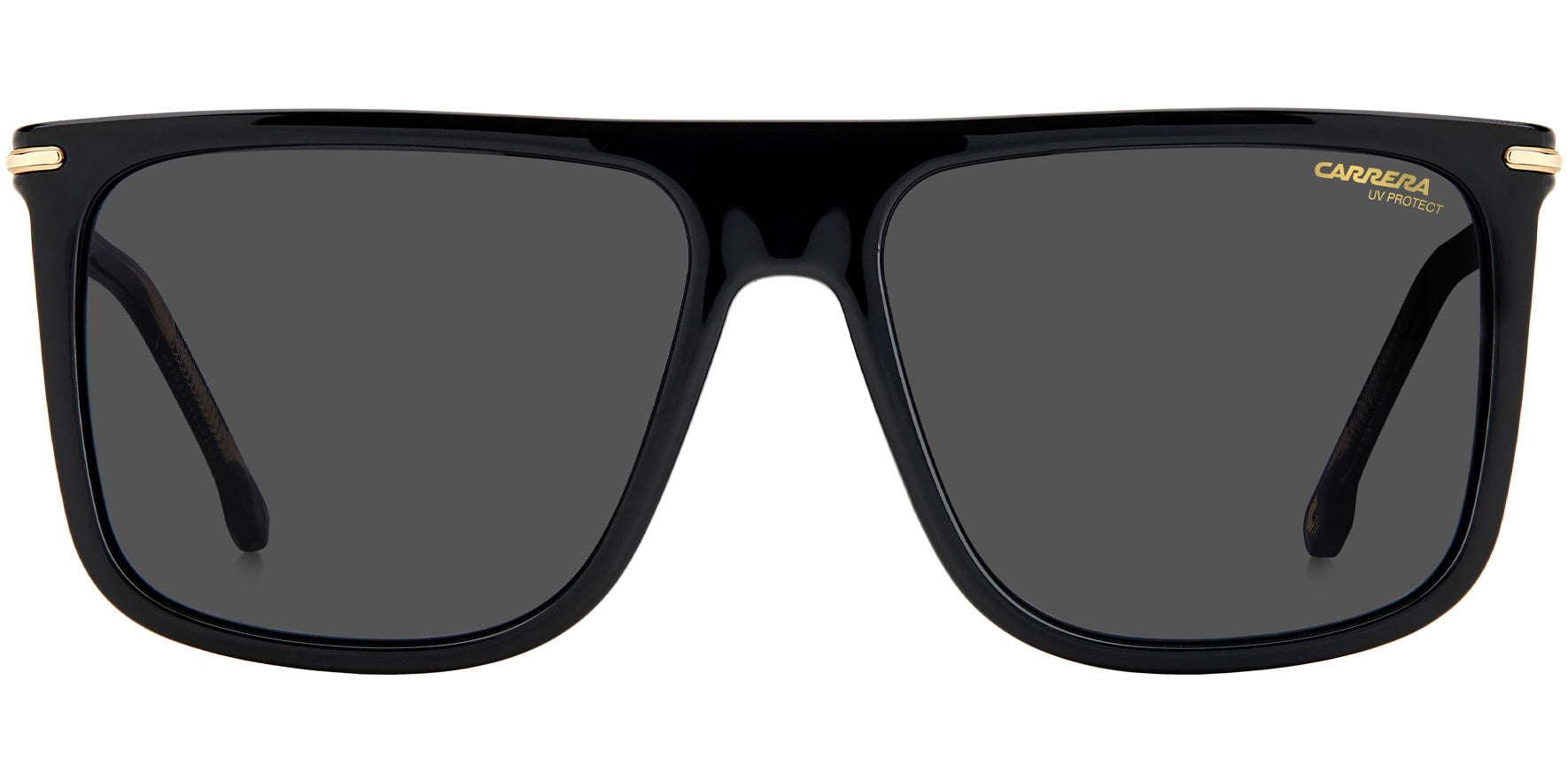 Carrera Black Flat Top Square w/ Spring Flex Hinges