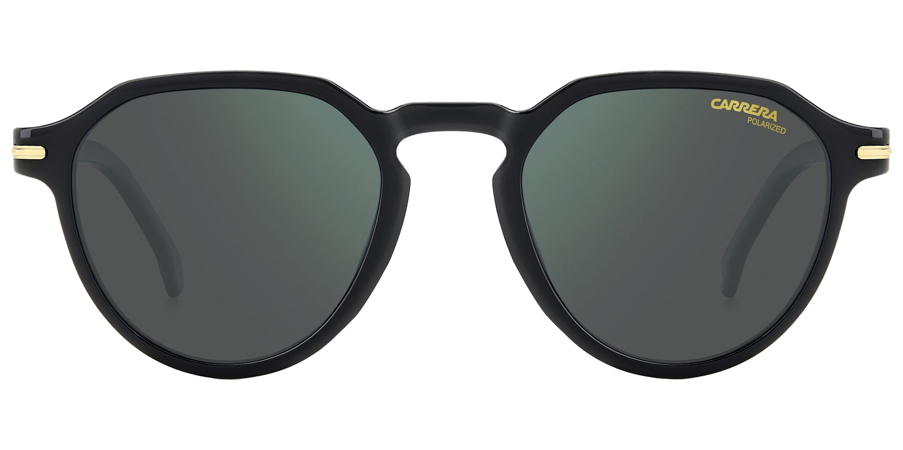 Carrera Polarized Black Pantos w/ Keyhole Bridge