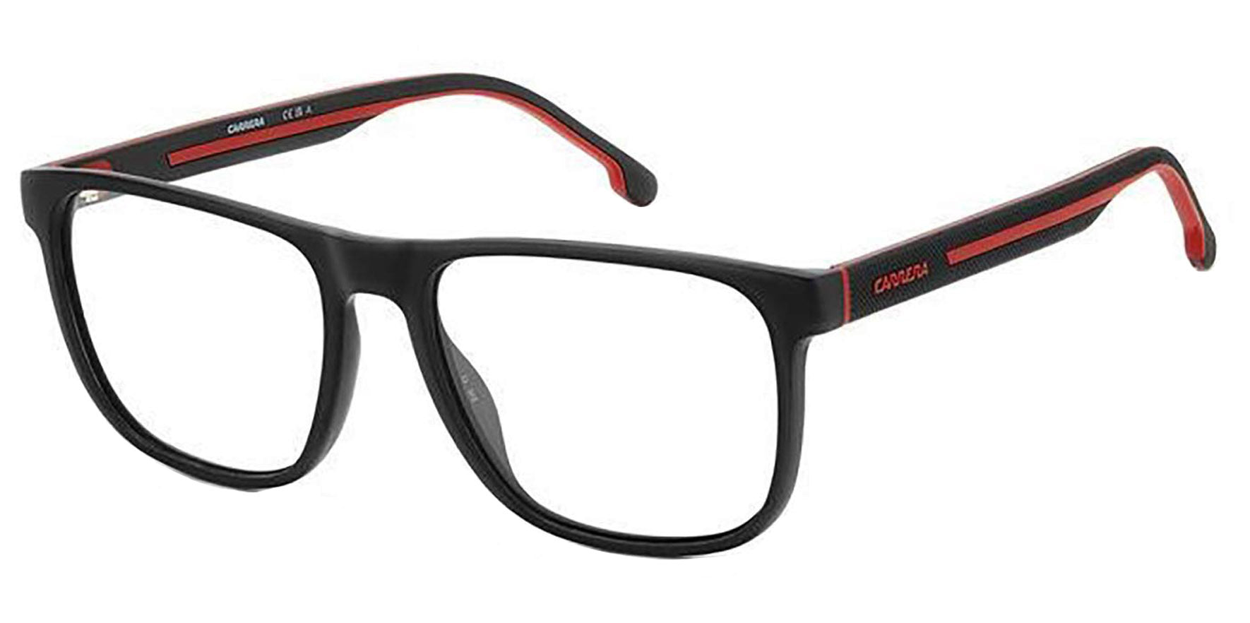 Carrera Square Eyeglasses w/ Textured Temples